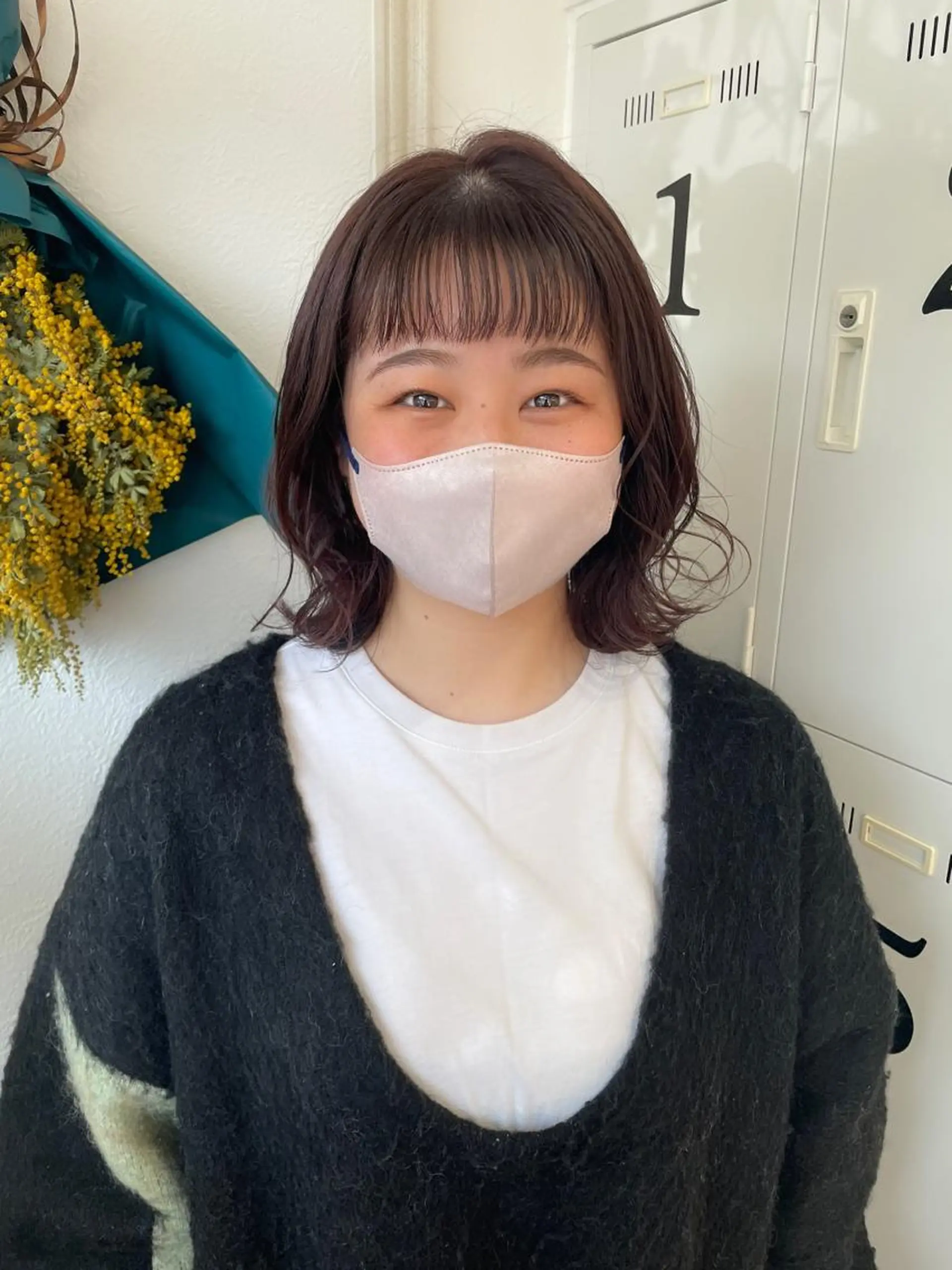 ミディアム カラー パーマ ヘアアレンジ キッズ ネイル マツエク・マツパ アイブロウ belta.🌱 安藝夏花🌻のヘアスタイル