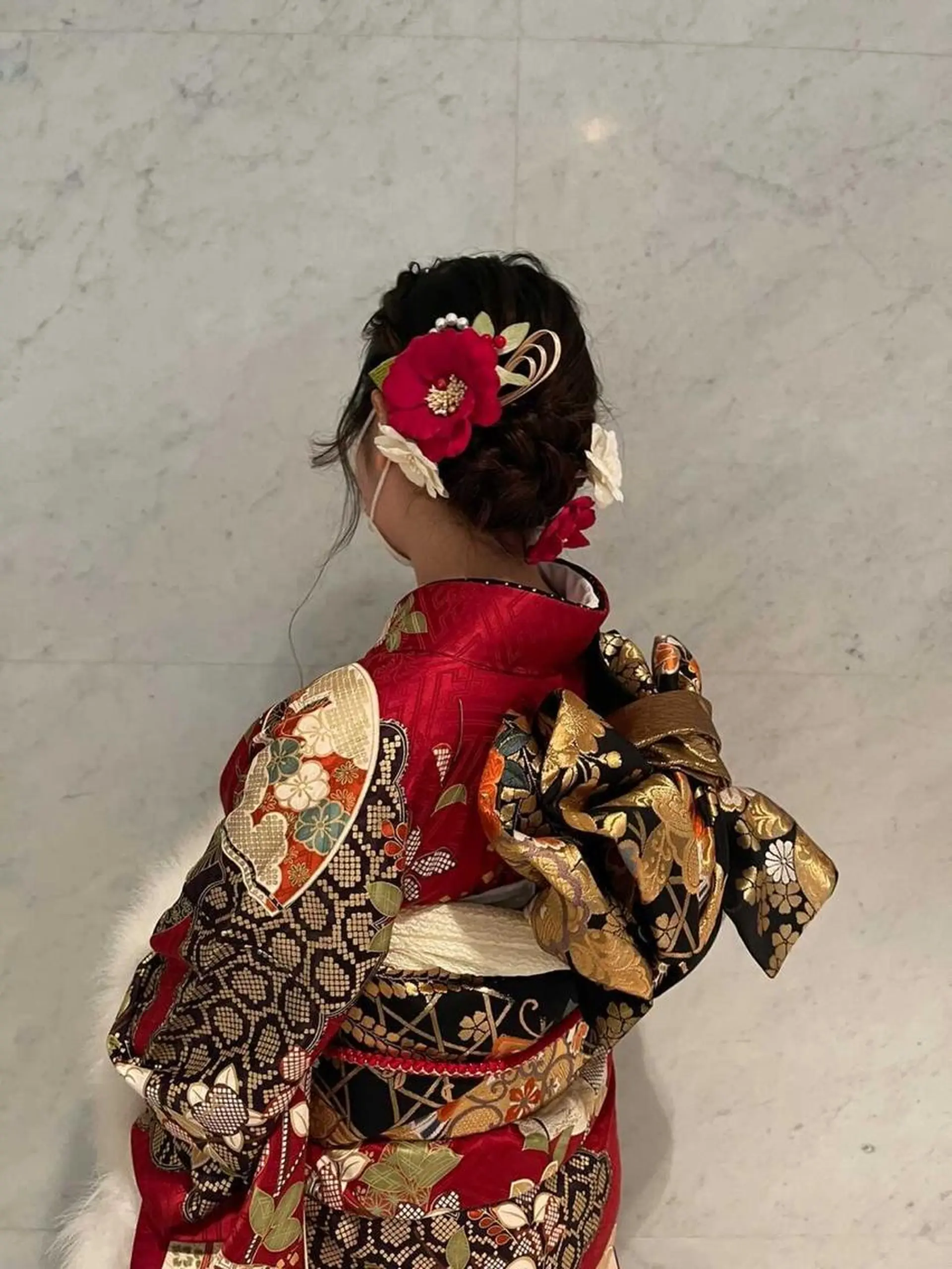 セミロング ヘアアレンジ 松永 梨央のヘアスタイル