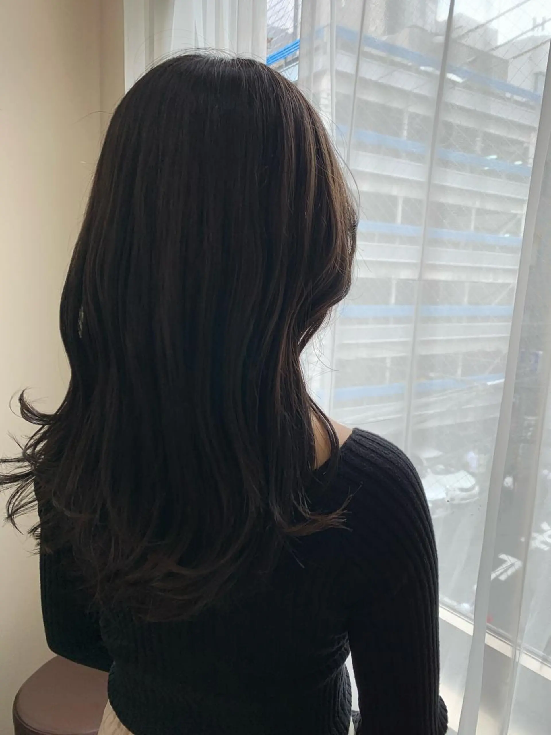 セミロング カラー ヨシンモリ 現地韓国ヘア🇰🇷 Chisaki치사키のヘアスタイル