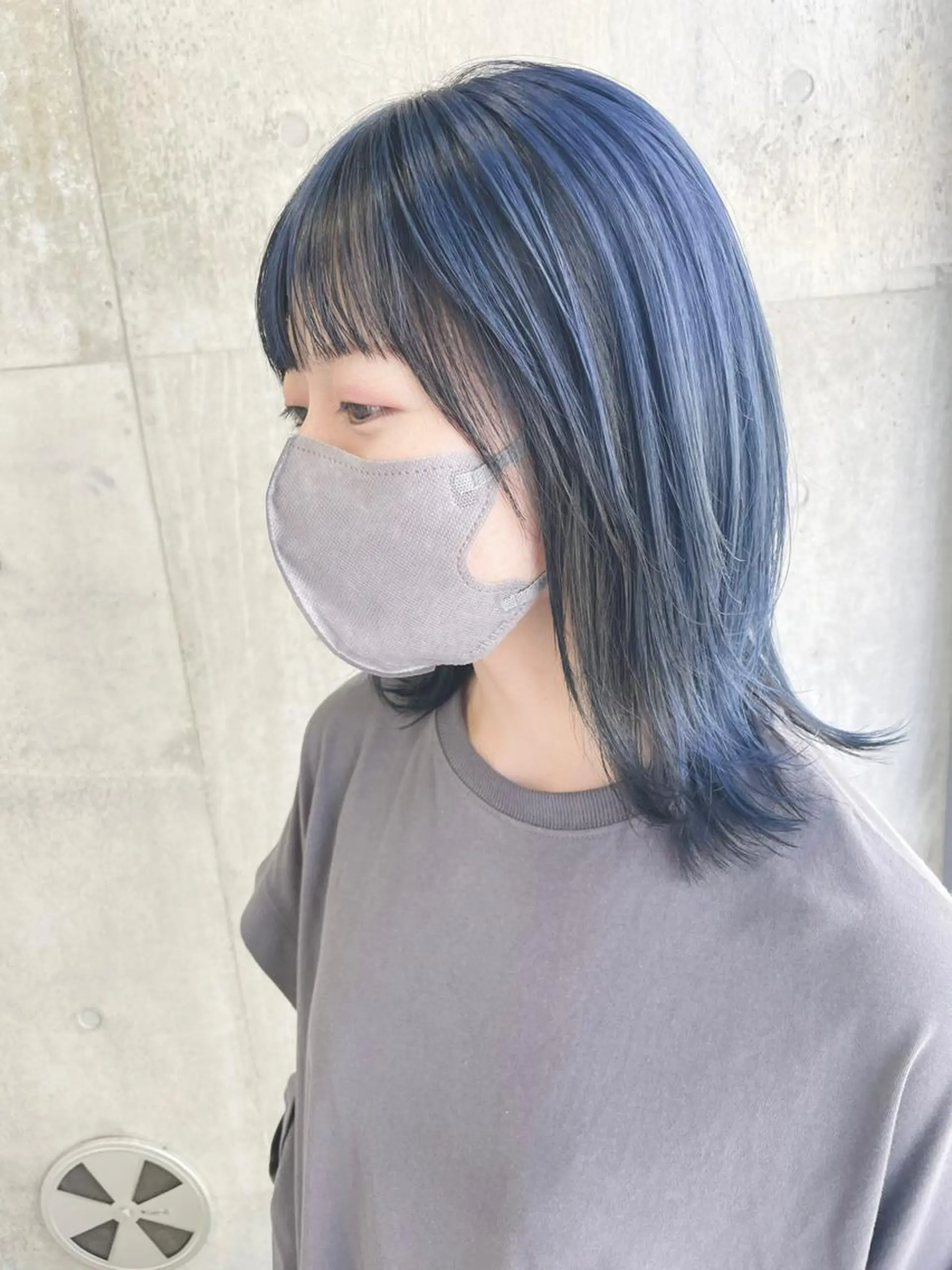 ミディアム ウルフカット カット 小林 正樹のヘアスタイル