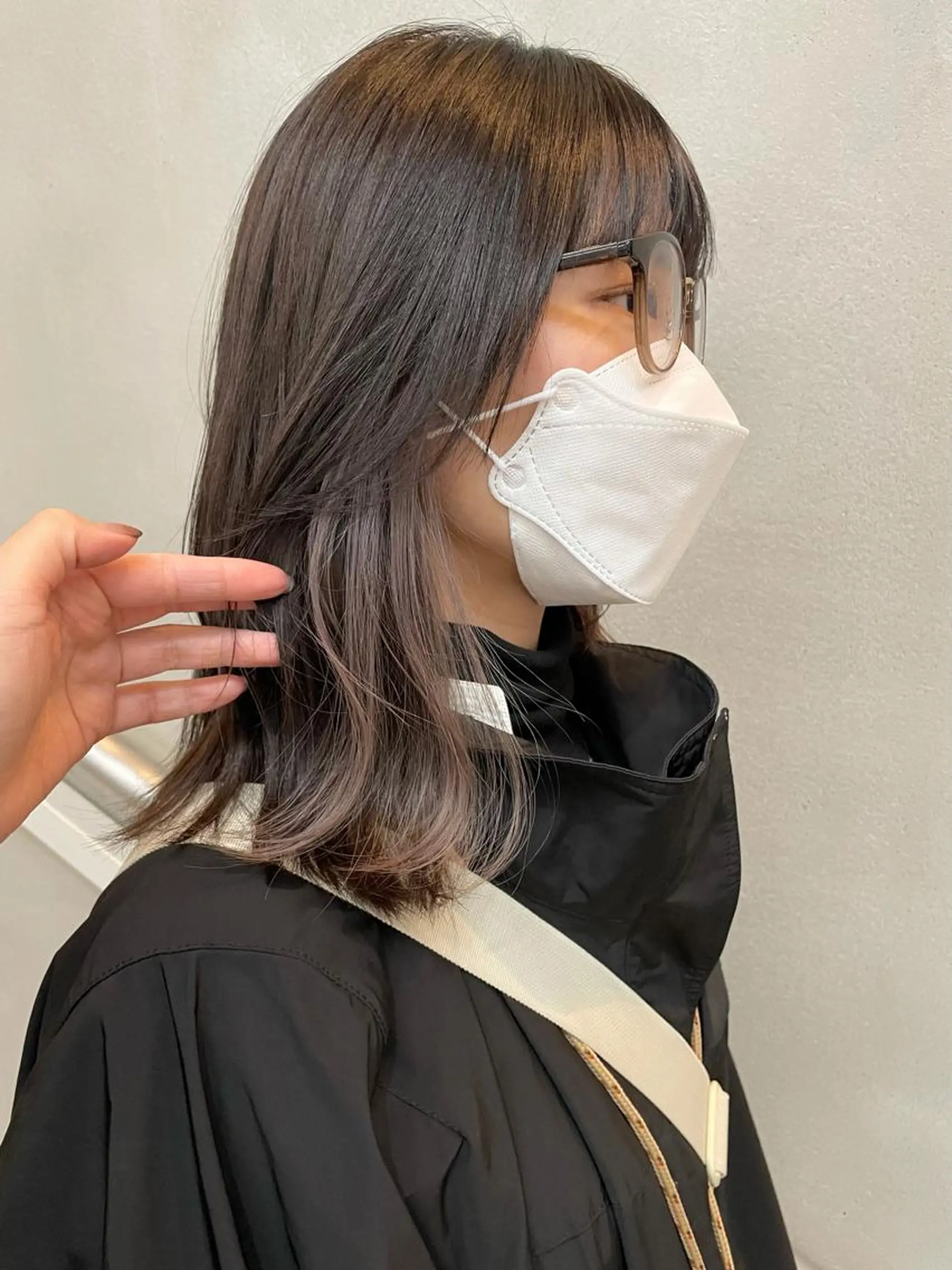 ミディアム カラー ブリーチ シルバー 沖縄/ヘアアレンジ /ナカノのヘアスタイル