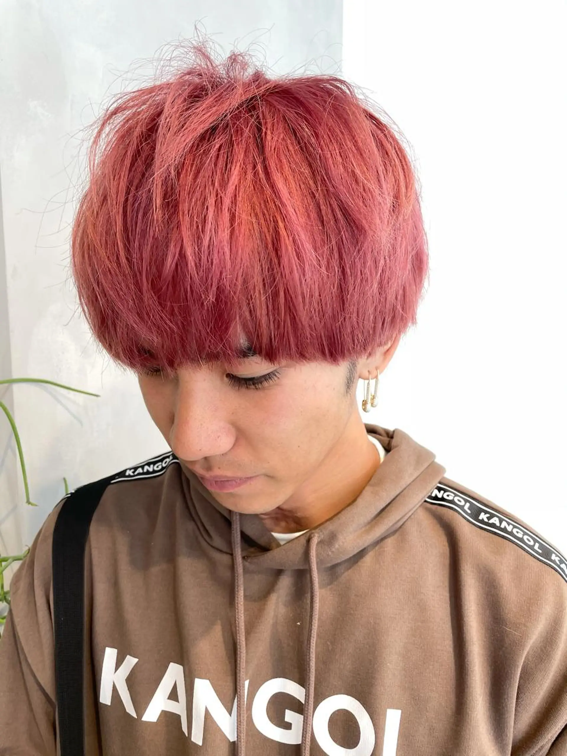 ショート カラー メンズ ハイトーン×レイヤー ／遠藤将太のヘアスタイル