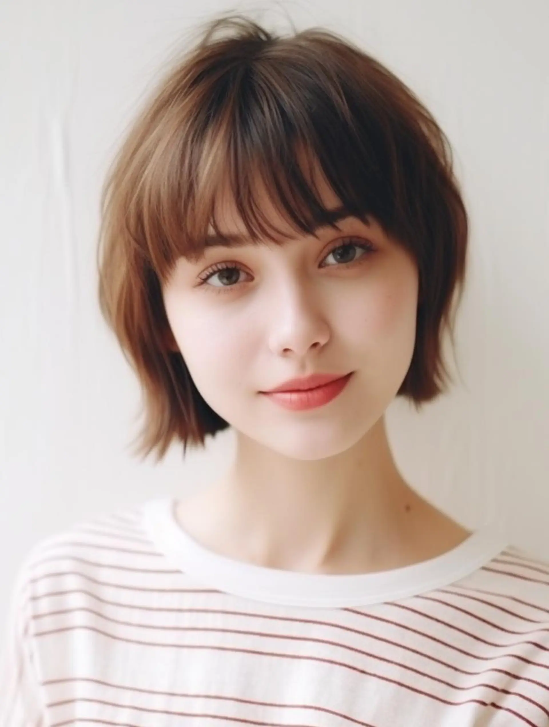 ショート カラー Lehm所属・表参道/さあ や/大人ナチュラルのヘアスタイル