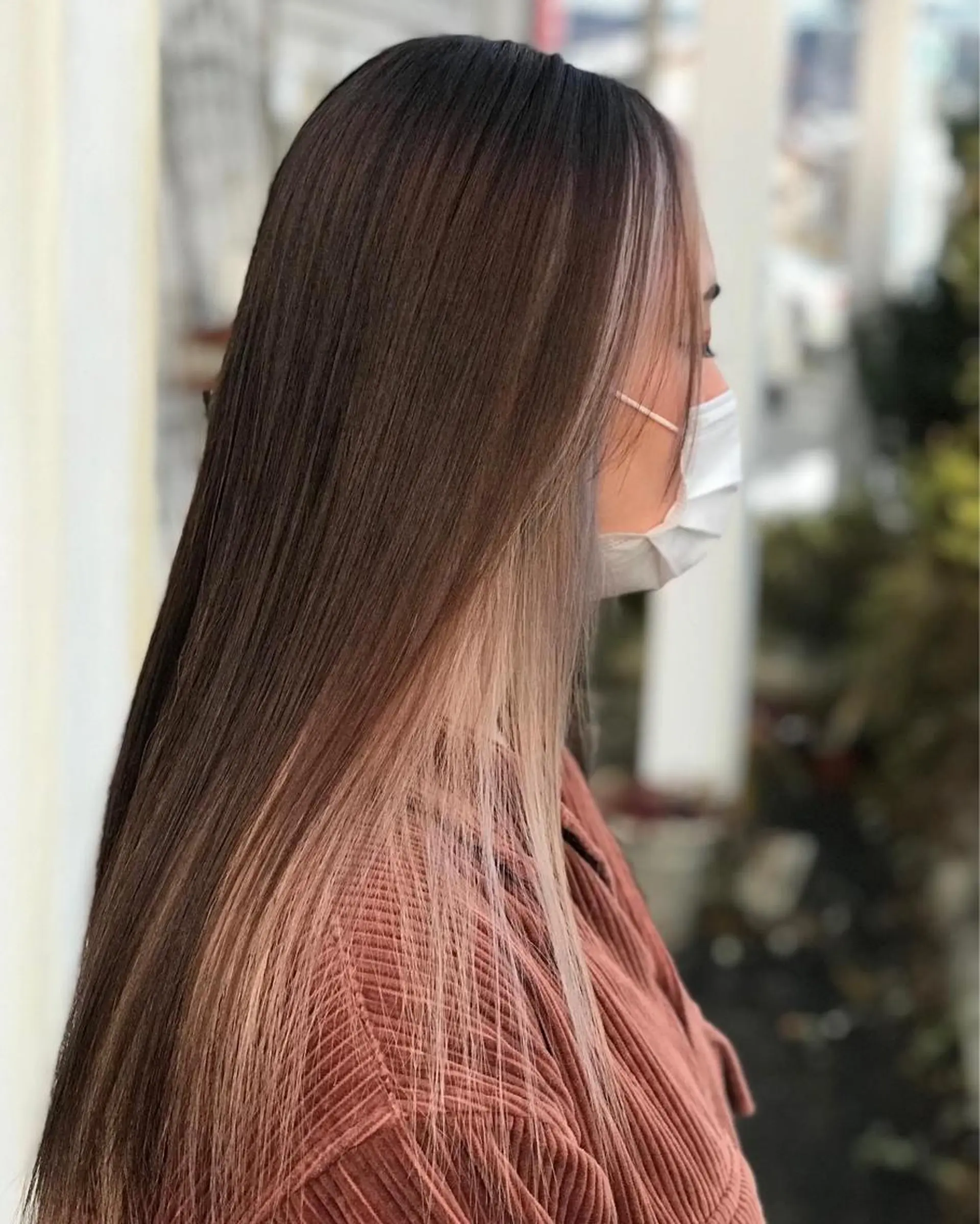 セミロング カット ヘアカラー トリートメント 下條 真のヘアスタイル