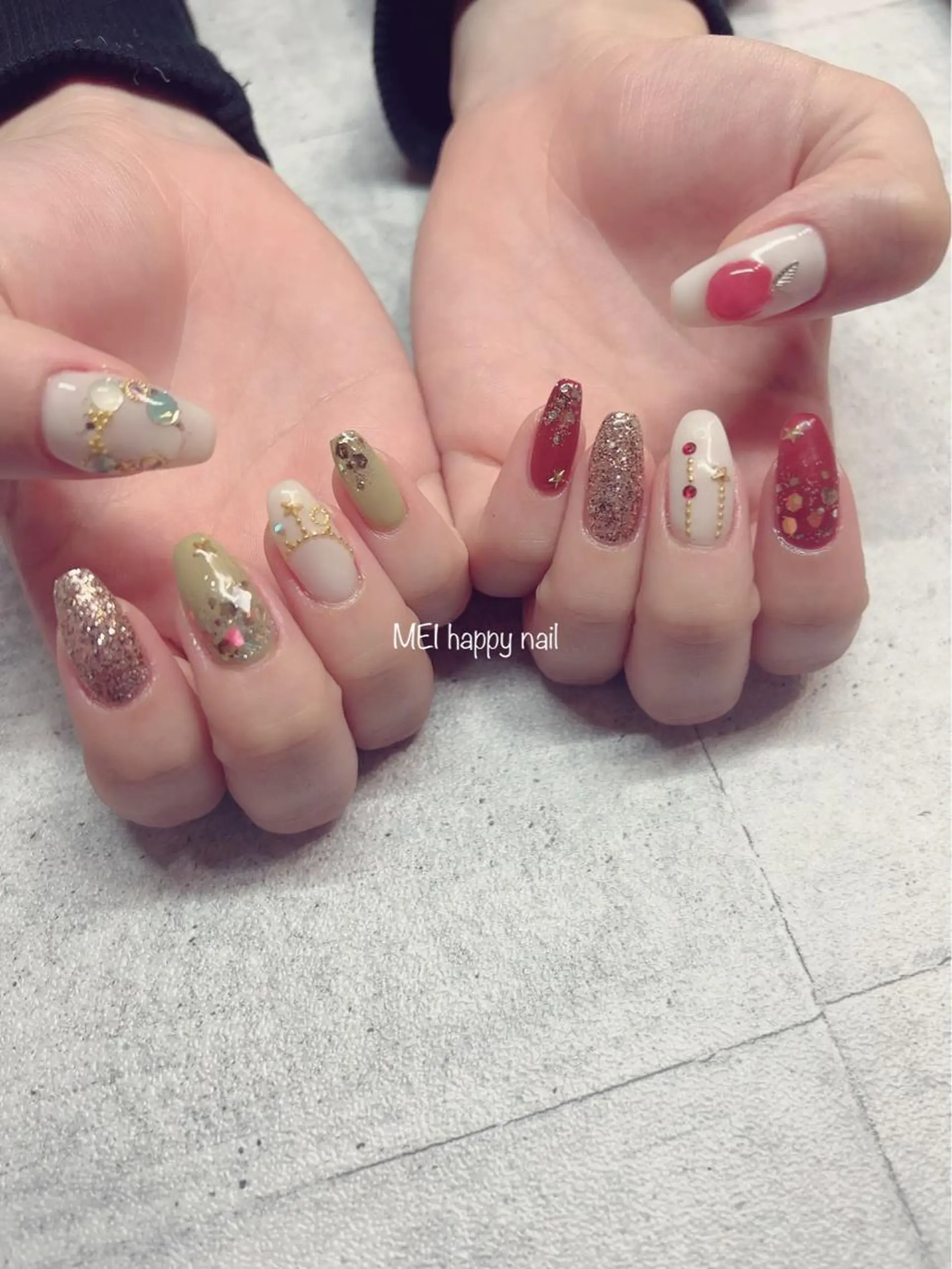 ネイル 北浦和 自爪育成ケアのネイルデザイン