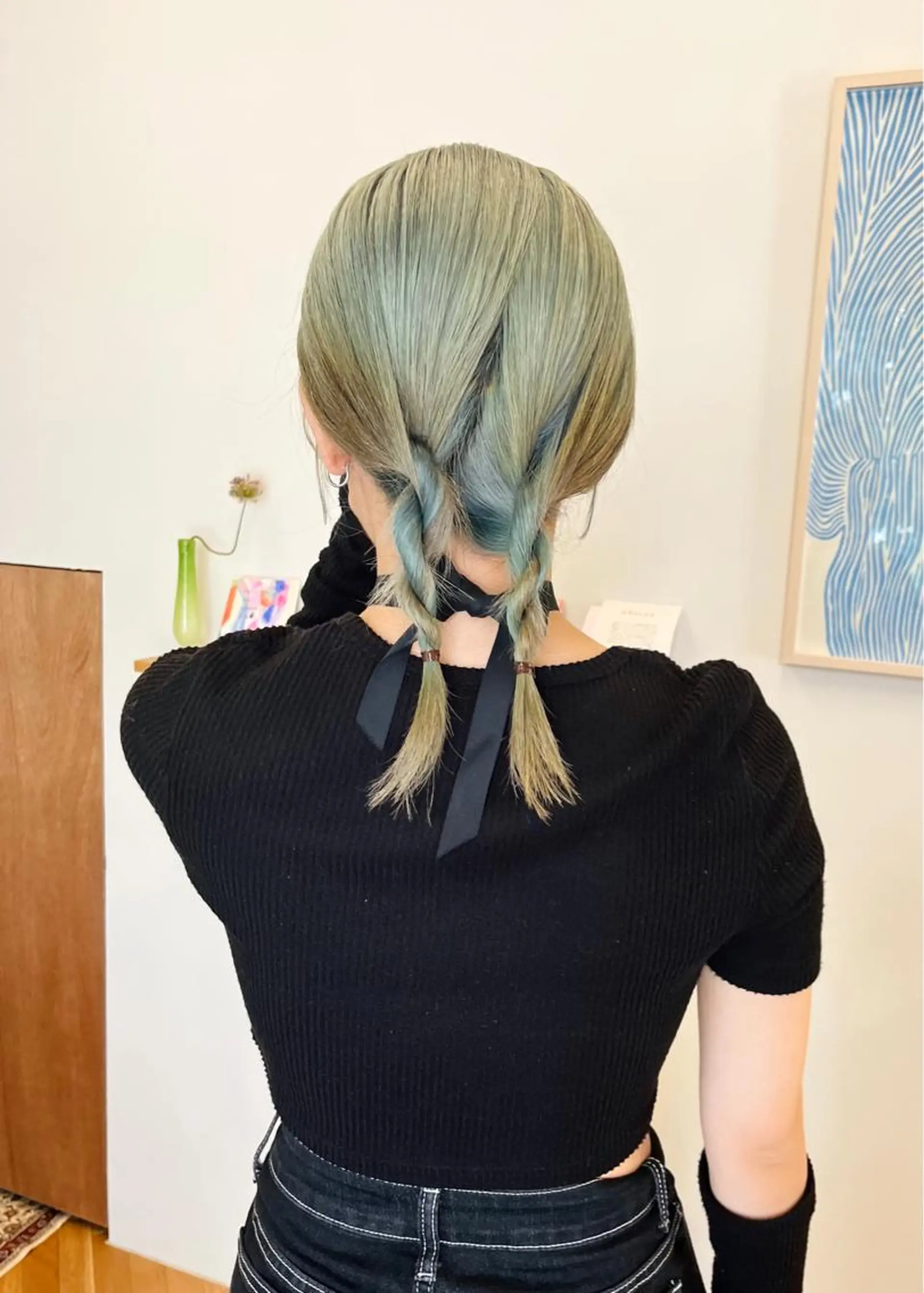 ミディアム カラー ヘアアレンジ 西山 紗耶香🪽 透明感カラー/ボブのヘアスタイル