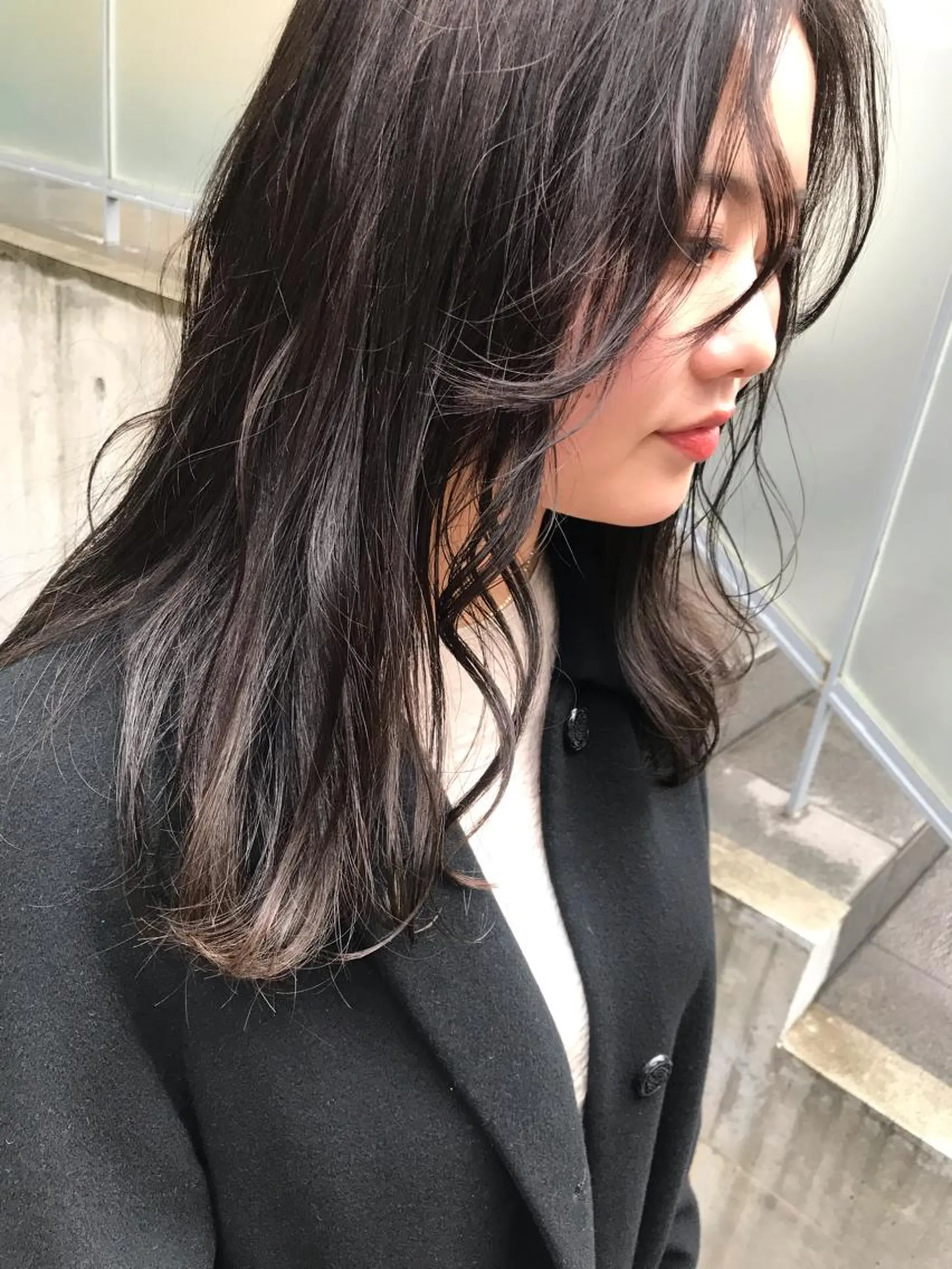 セミロング 韓国 / 中国ヘア 🦋Noniのヘアスタイル