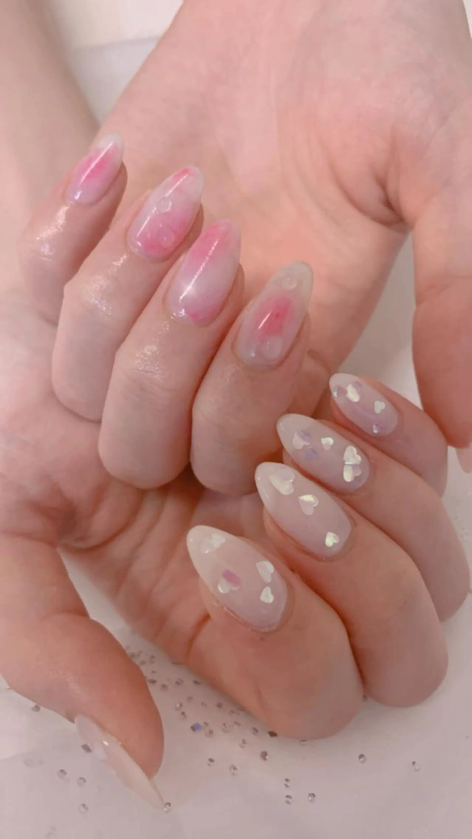 ネイル ジェルネイル ハート ハンドネイル フットネイル T. kayoのネイルデザイン