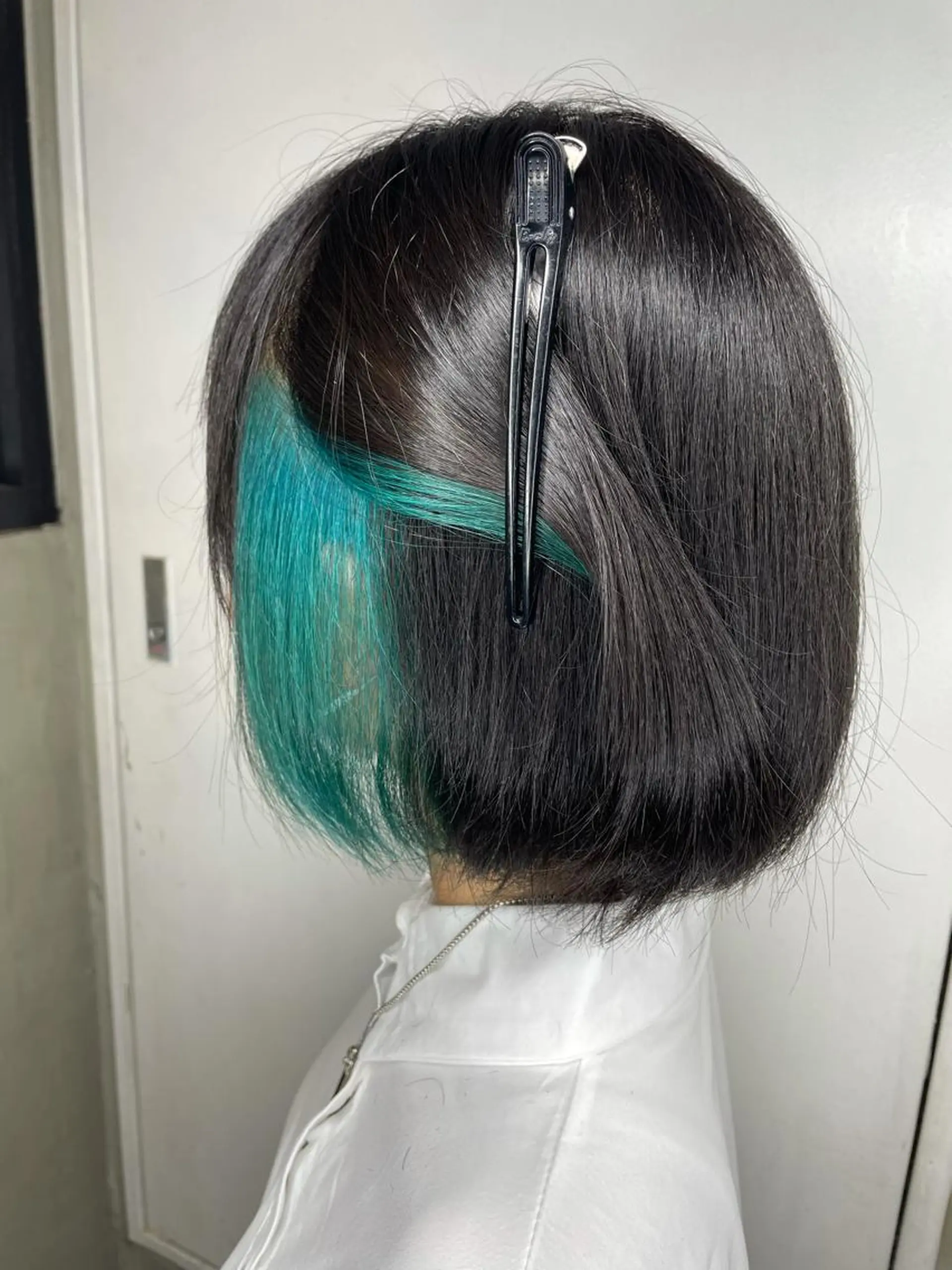 ショート カラー エメラルドグリーン La fith 店長 城谷颯人のヘアスタイル