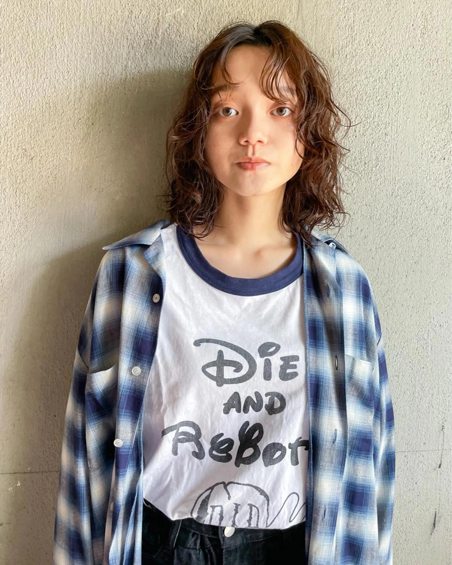 ミディアム パーマ パーマ/レイヤー 岩山丈一郎のヘアスタイル