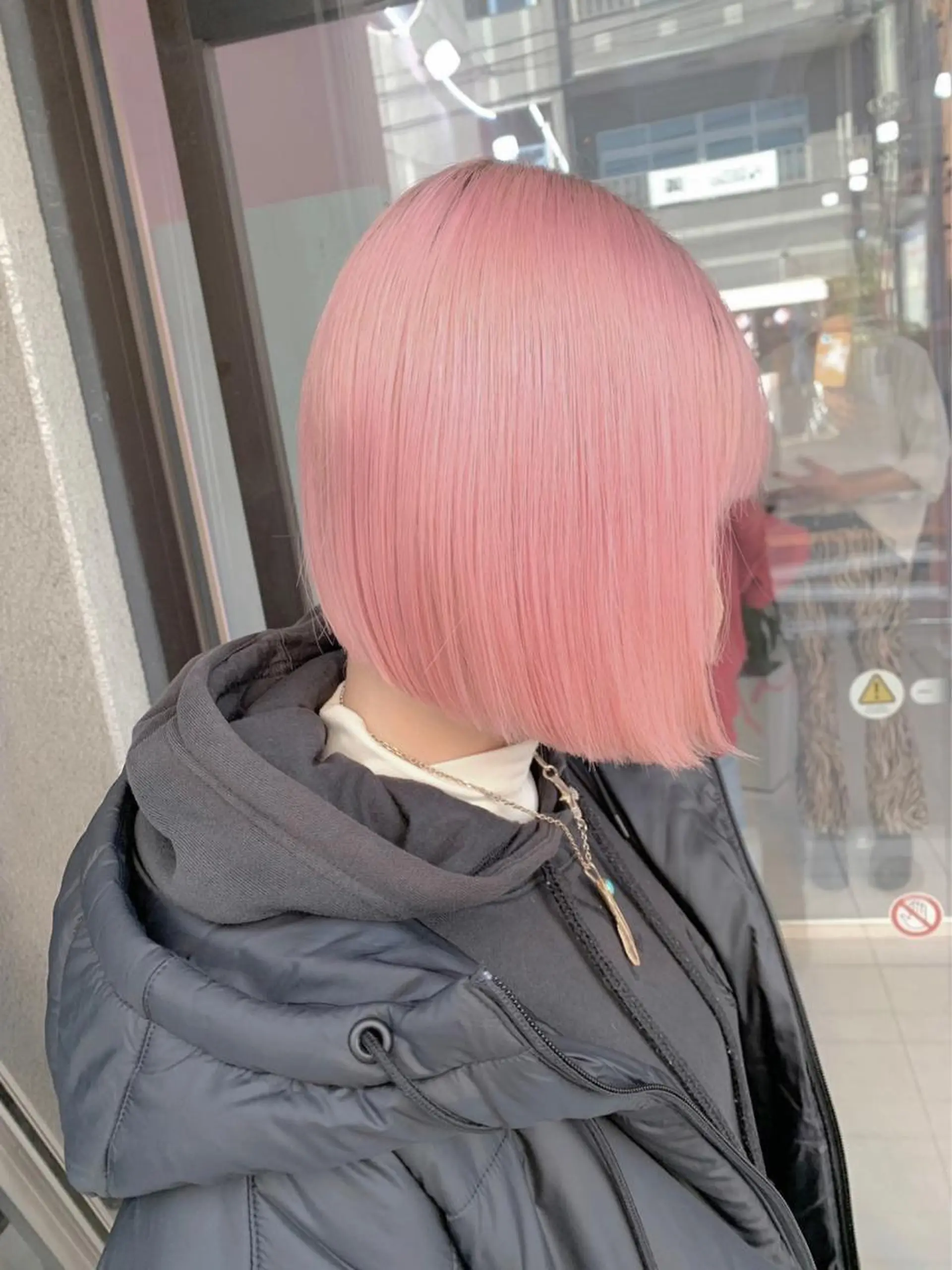 ミディアム カラー メンズモテパーマ💙 fuwaのヘアスタイル