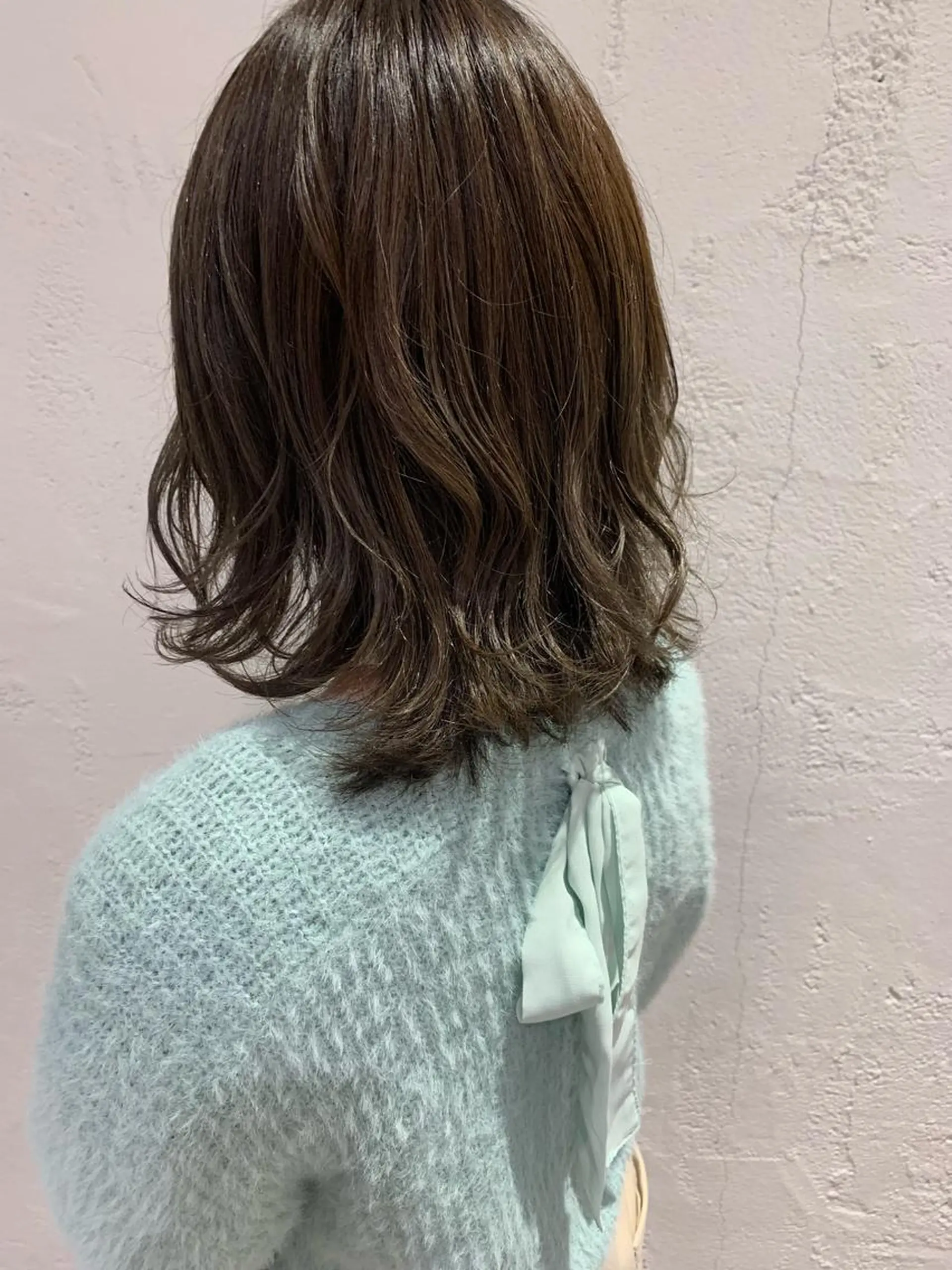 ミディアム カラー グレージュ 🫧透明感カラー/ ボブ/小笠原🪽のヘアスタイル