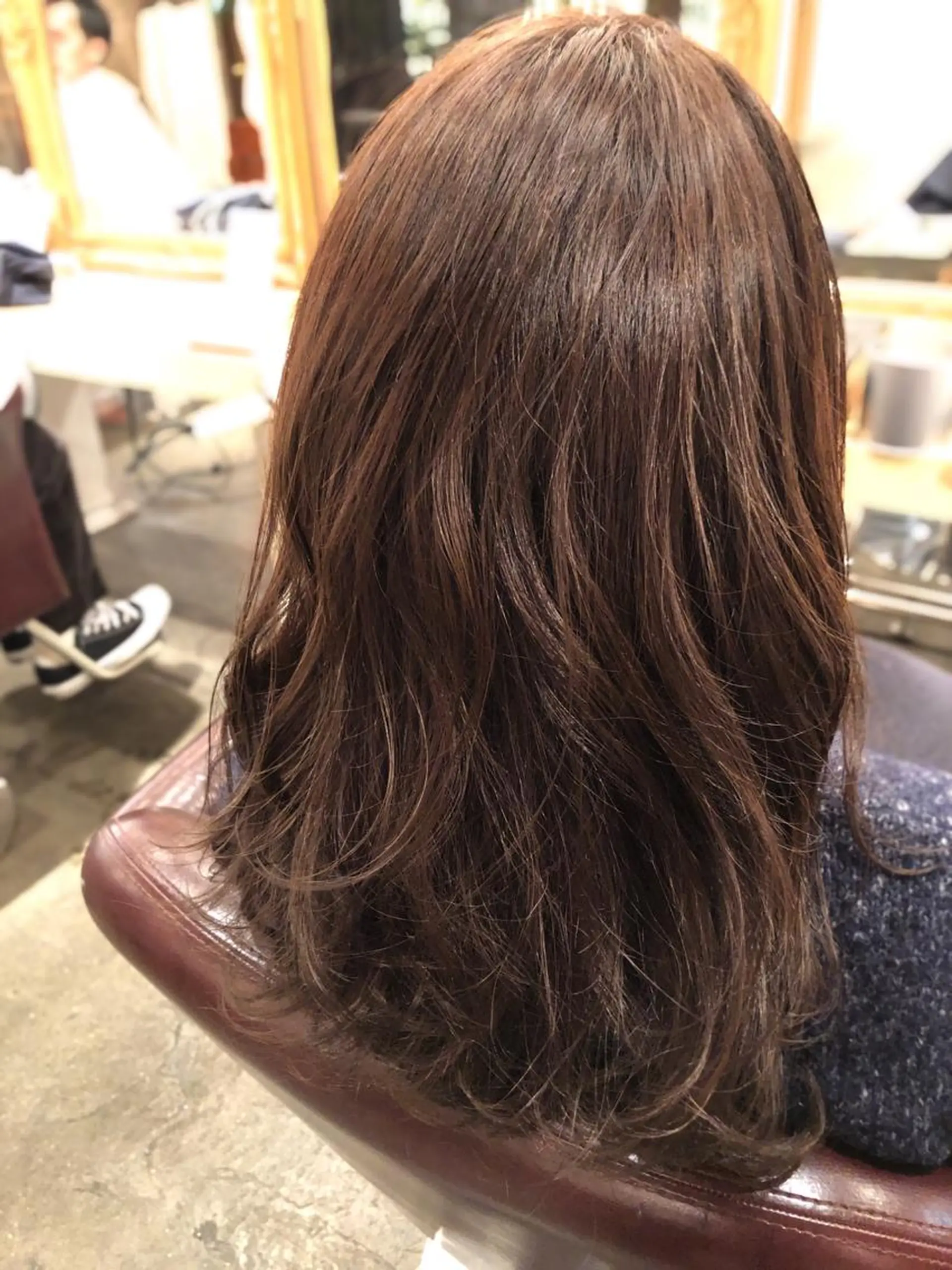 セミロング レイヤーカット カット トリートメント 韓国風カット/ 髪質改善 黒崎のヘアスタイル