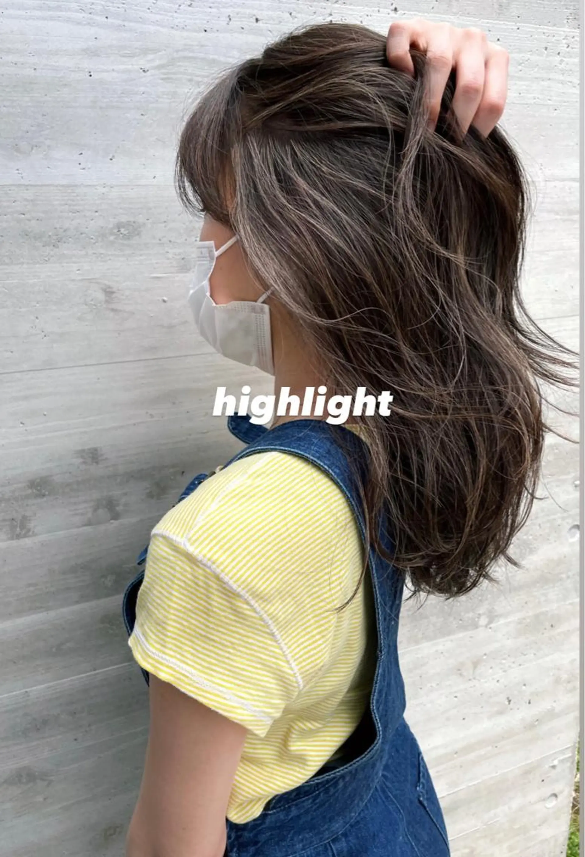 セミロング カラー ヘアアレンジ マツエク・マツパ Miku /ブリーチ/ボブのヘアスタイル