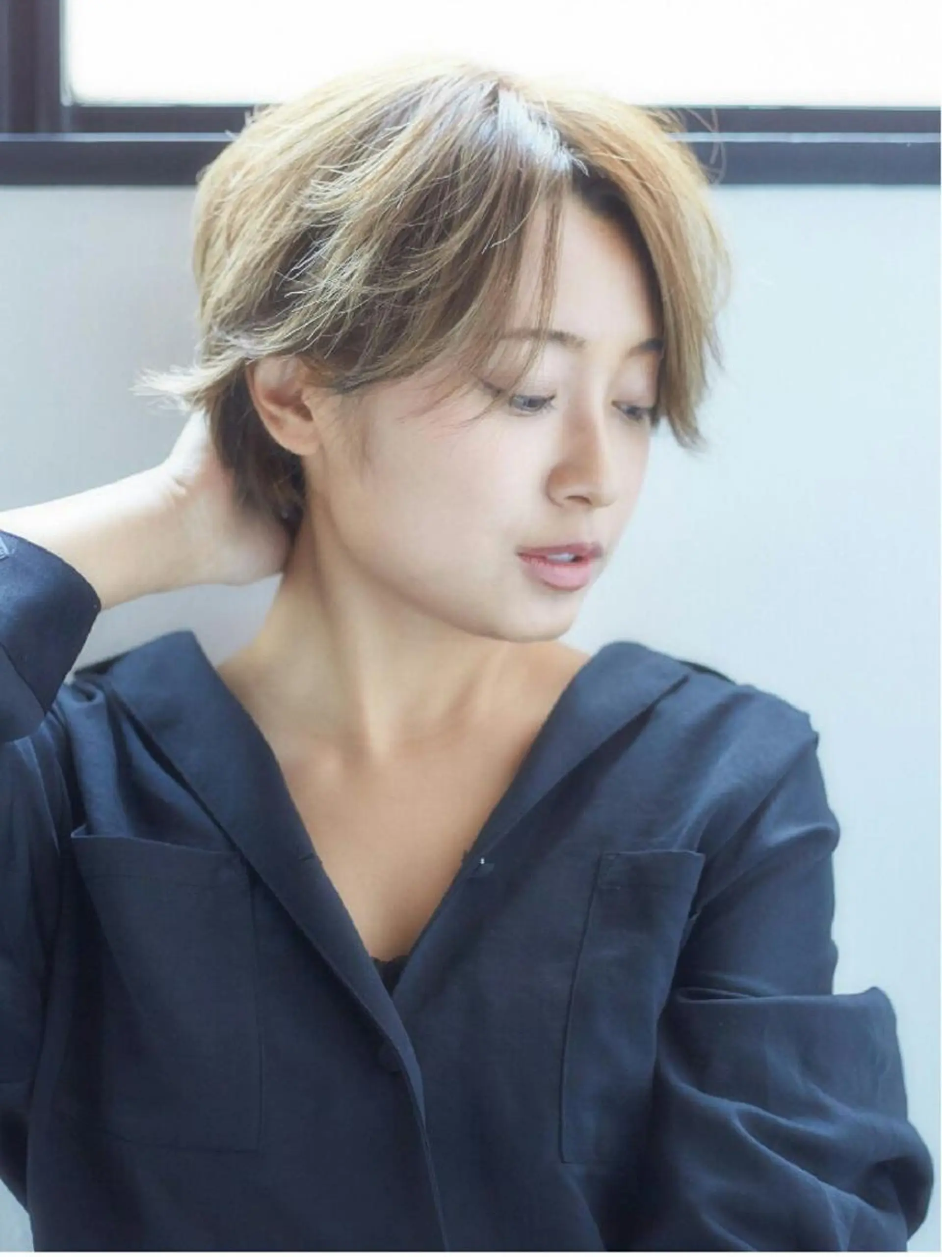 ショート カラー ショートヘア ショート、ボブ 白髪ぼかし高橋潤一のヘアスタイル