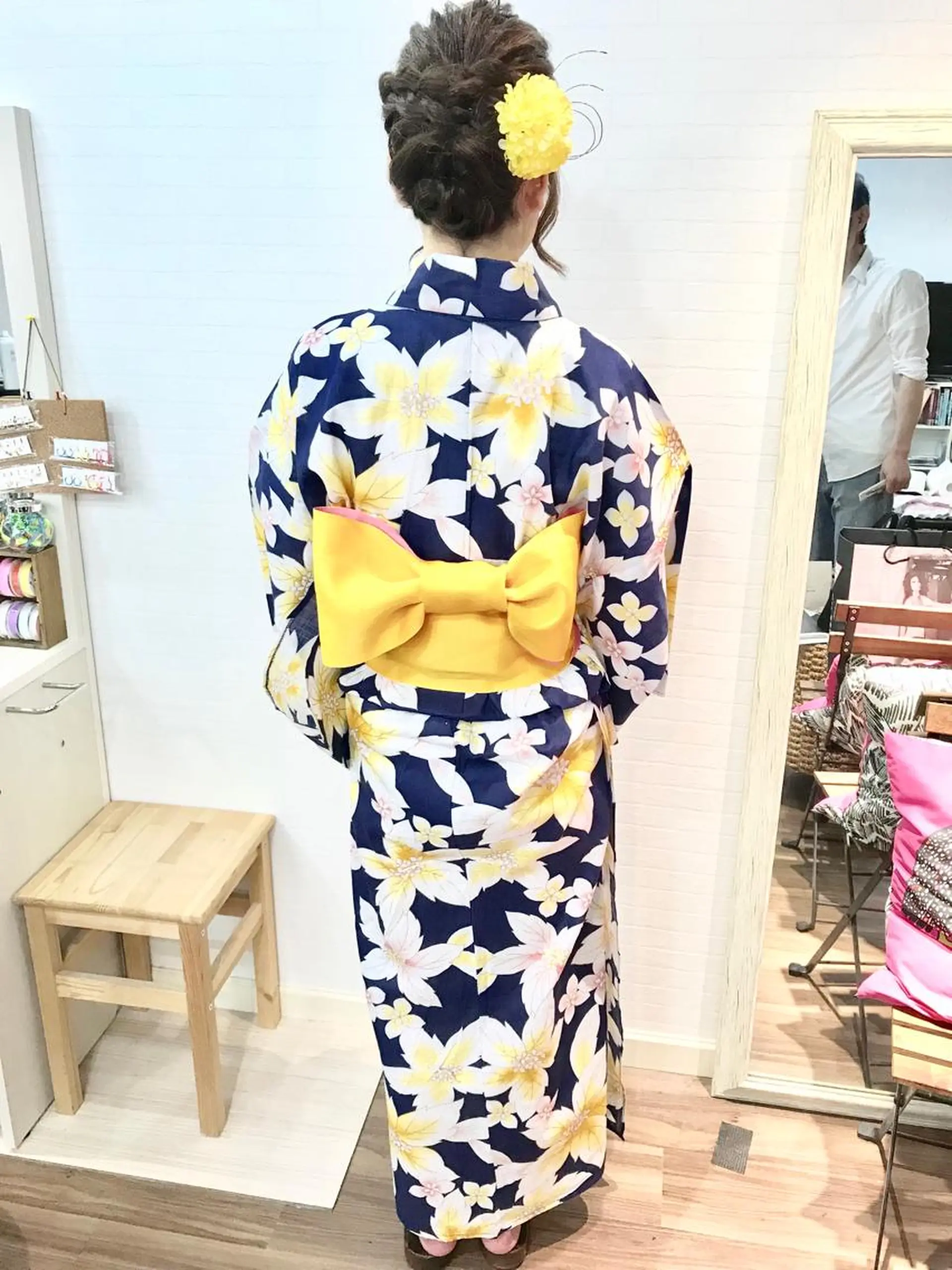 ヘアアレンジ 浴衣 GLOSS 心斎橋 山上のヘアスタイル