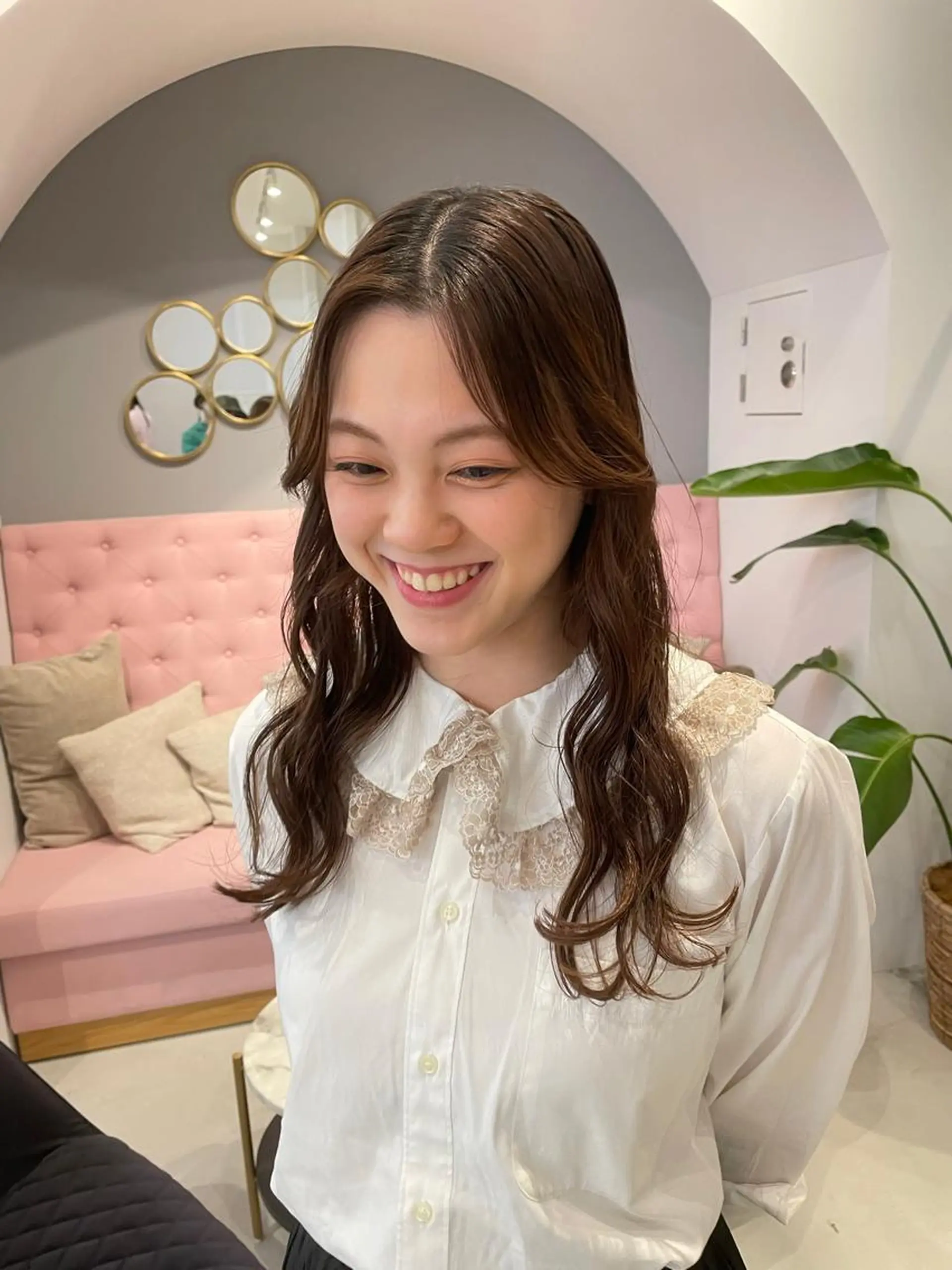 セミロング ショートカット 瑠輝のヘアスタイル