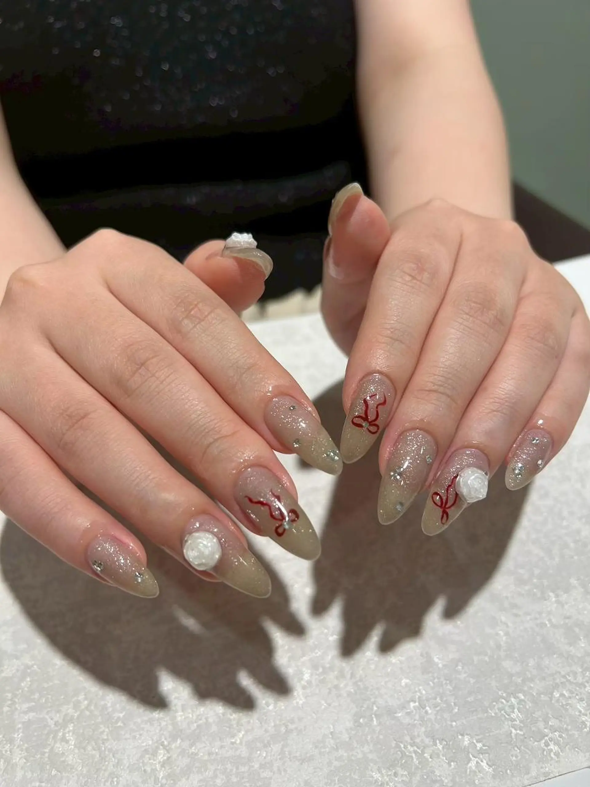 ネイル 桜ネイル ピンク 春ネイル ハンドネイル 春ネイル KAYAのネイルデザイン