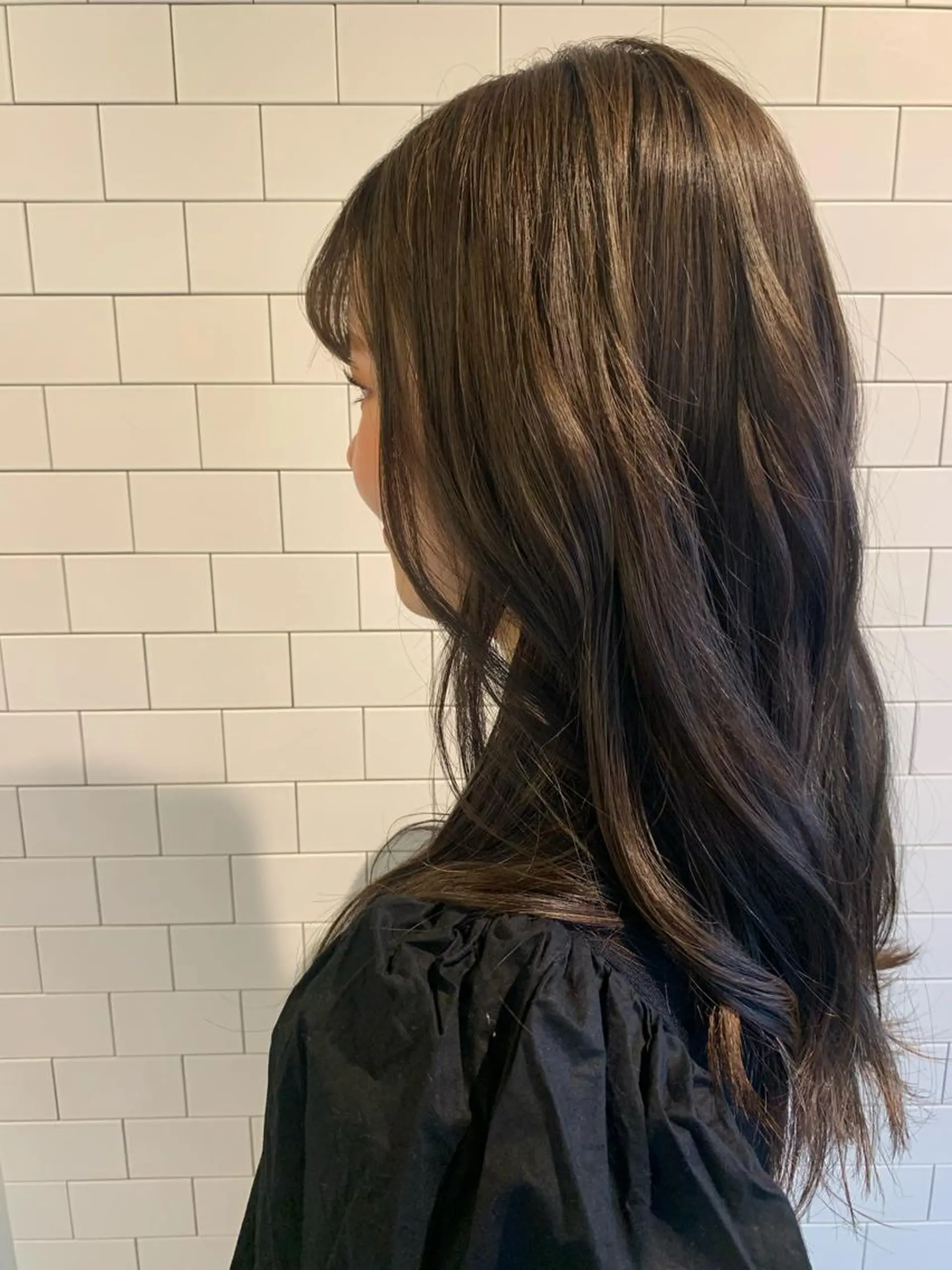 セミロング カラー ぱつボブ/ ショート/YUKIのヘアスタイル