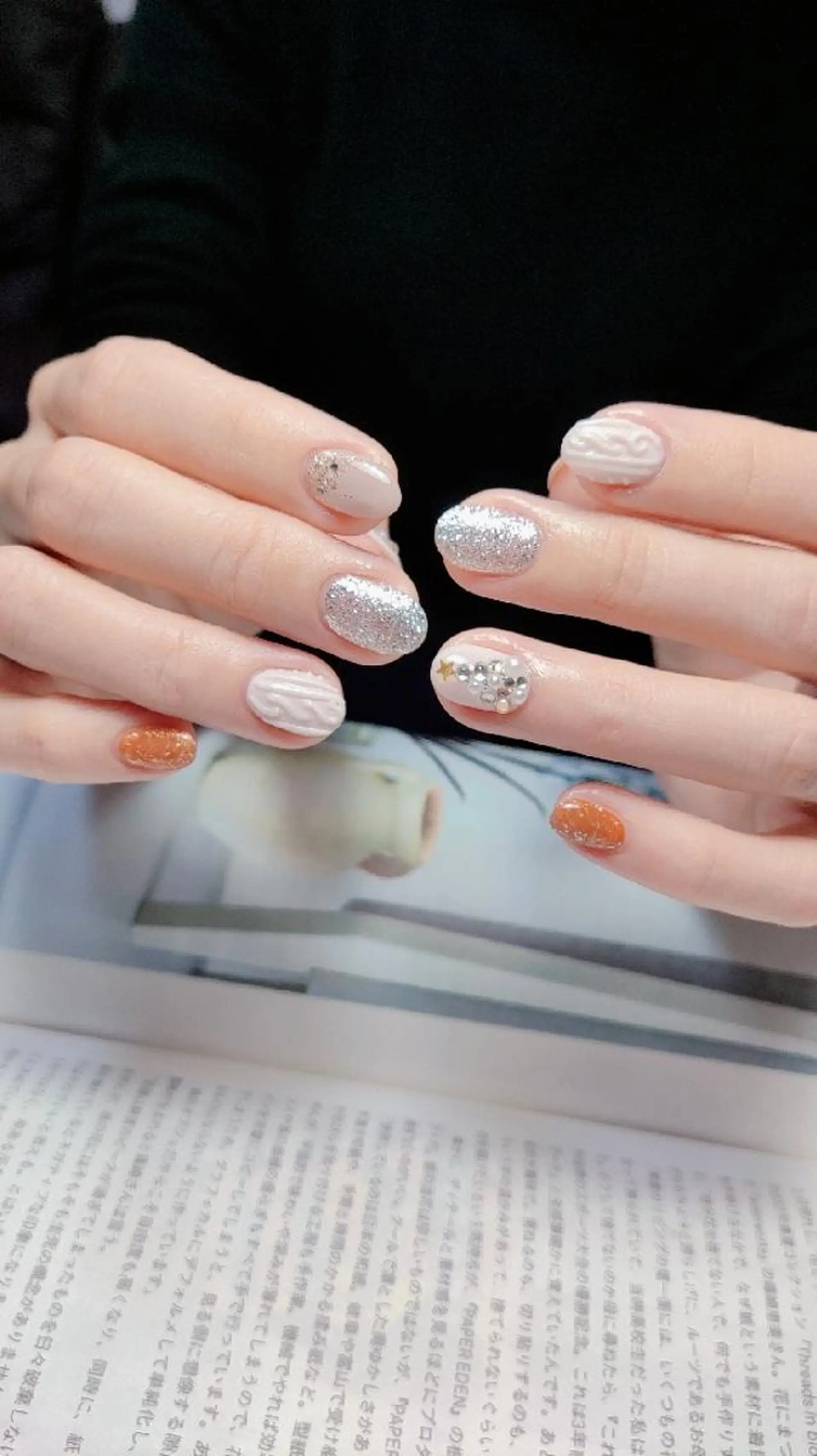 ネイル 冬ネイル クリスマス ハンドネイル E·U·B ネイル所属・横浜市中区曙町 E·U·Bネイルのネイルデザイン