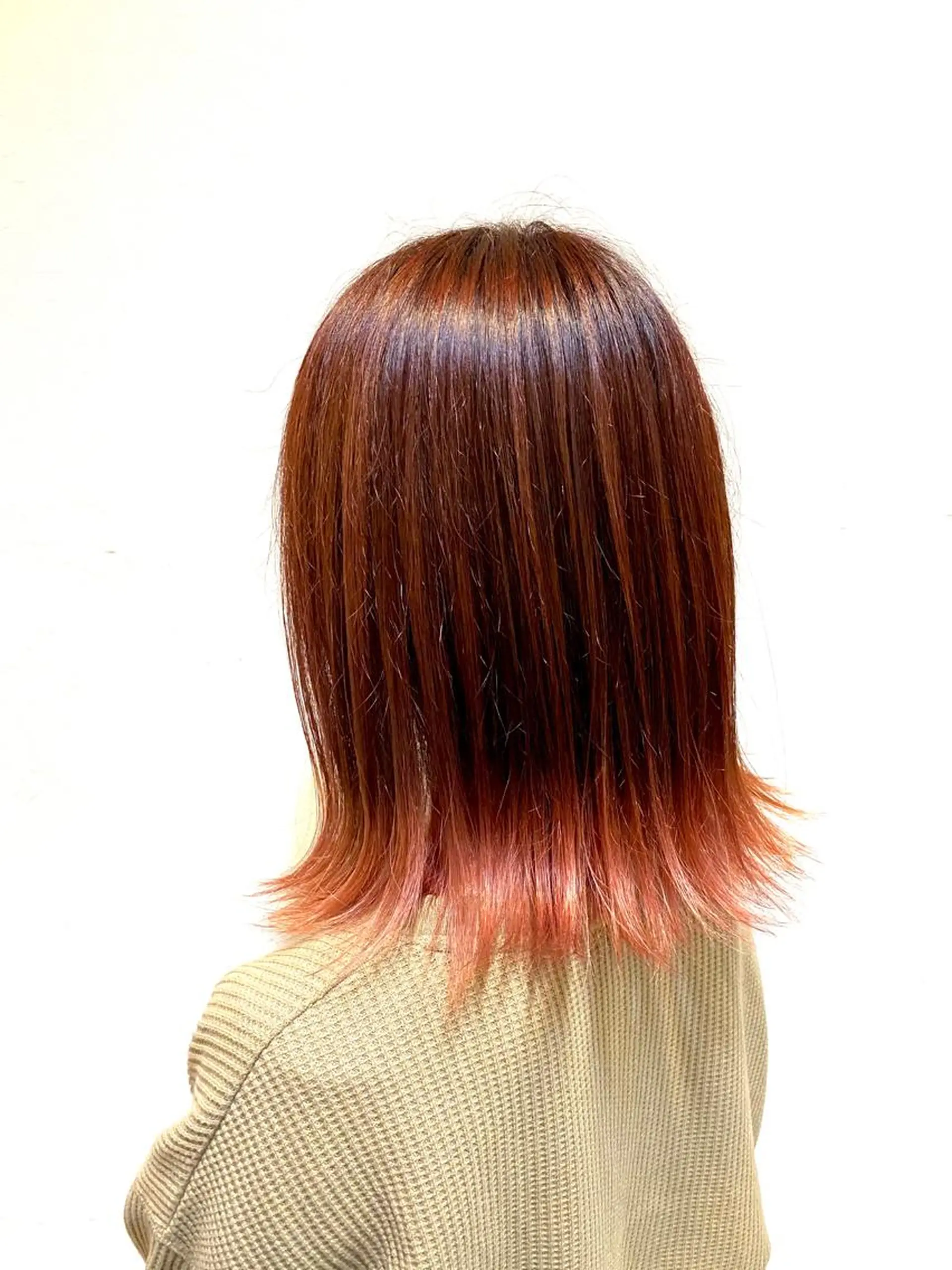 ミディアム カラー ブリーチ ピンクカラー Beauty studio RaiRa所属・RaiRa/ 今澄紀仁のヘアスタイル