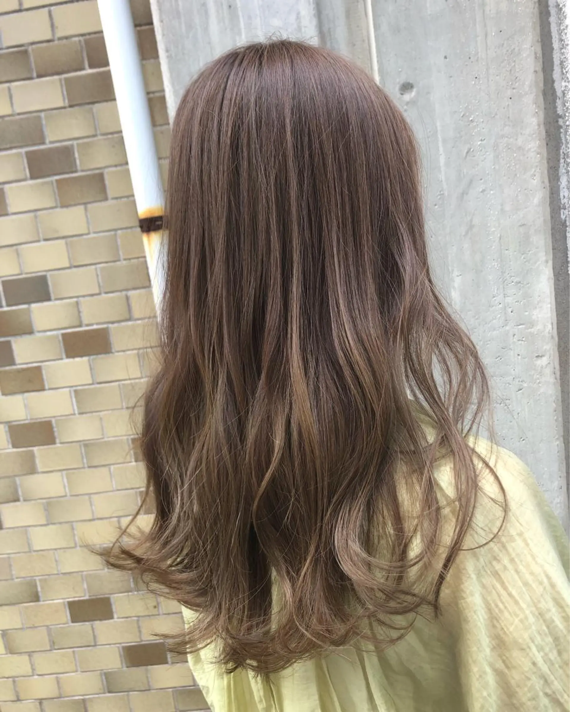 セミロング ハイライト 永井 悠大のヘアスタイル