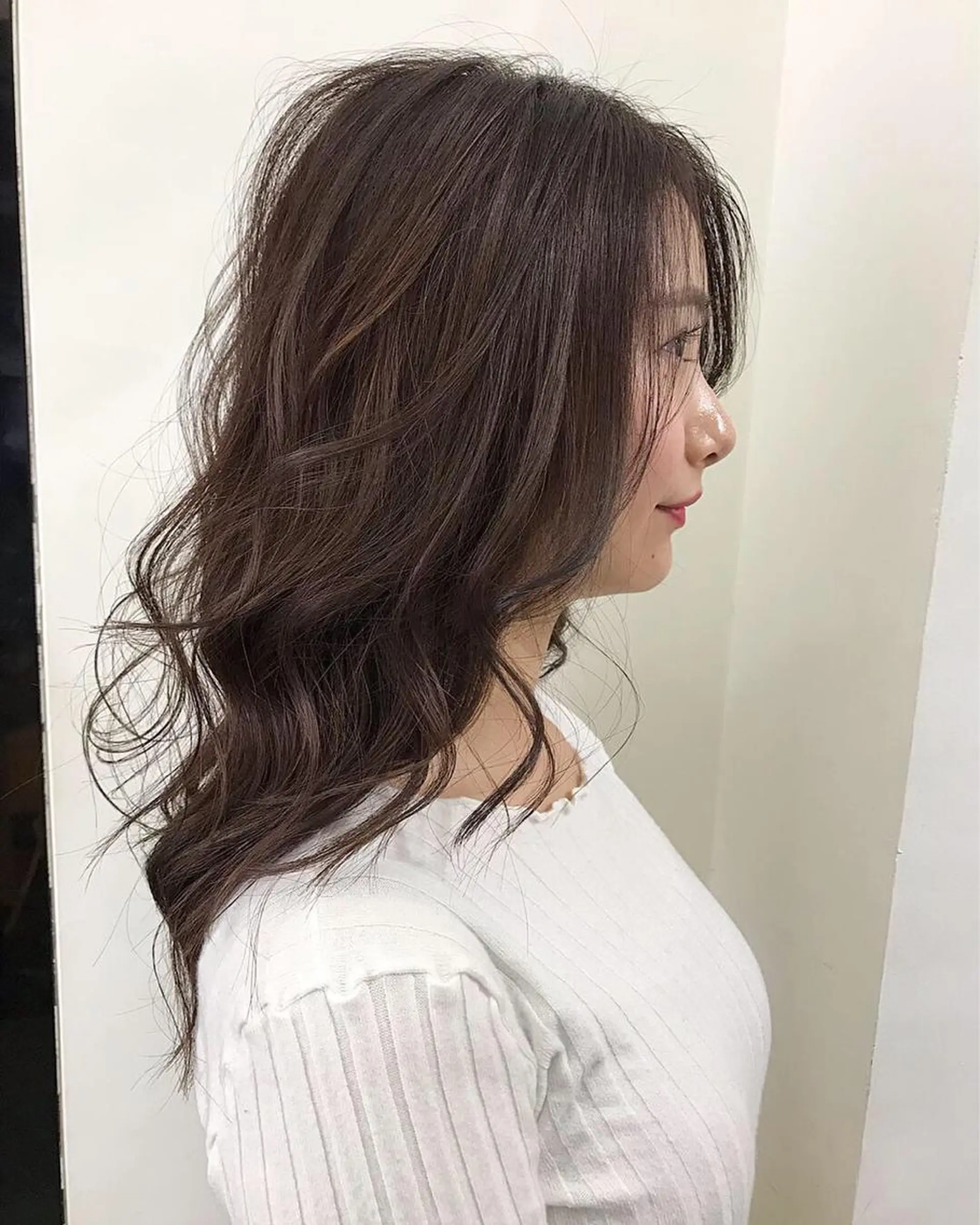 ロング カラー パーマ グレージュ メンズ特化👨 細谷碧海のヘアスタイル