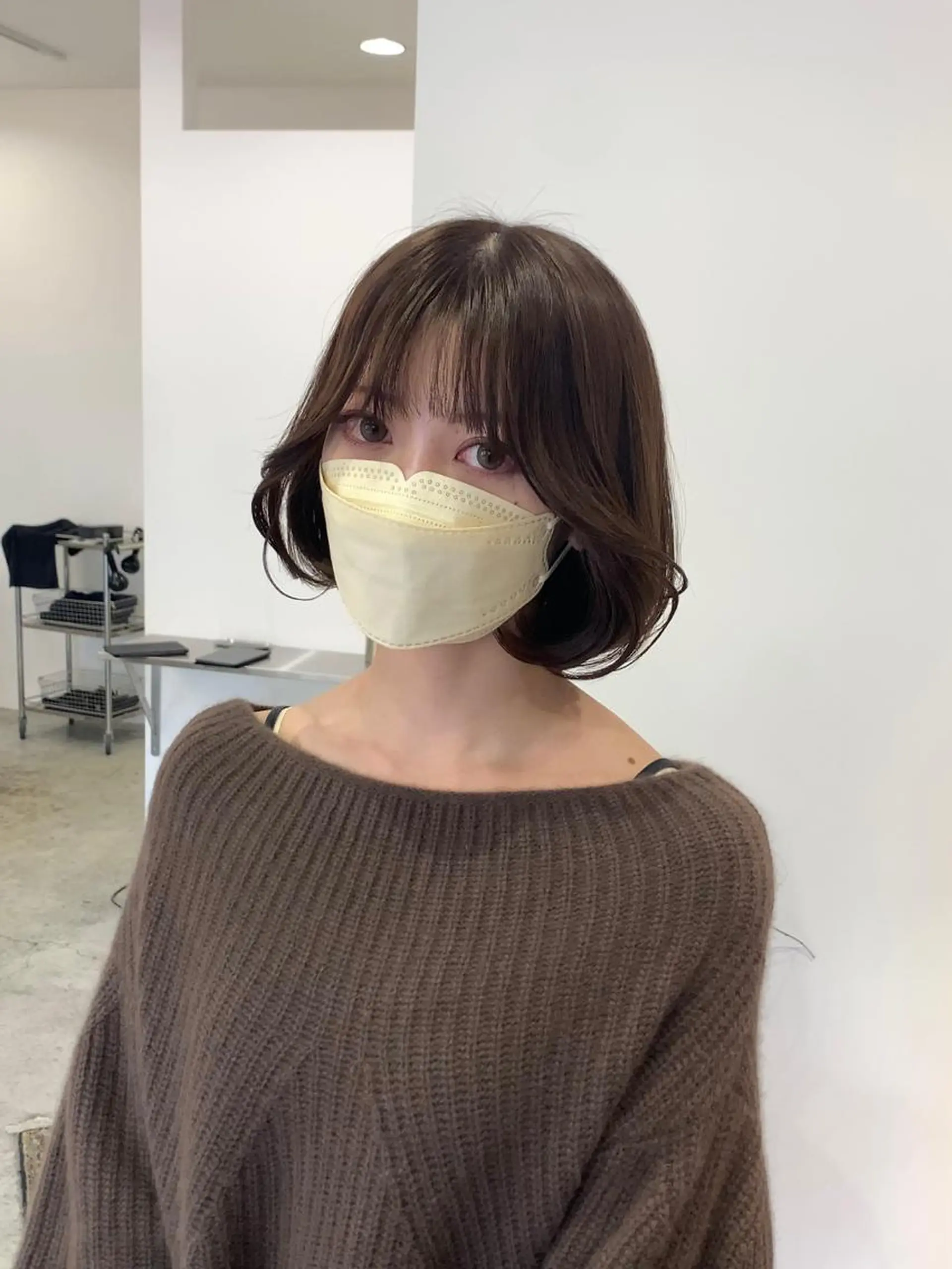 ショート ボブ 韓国風ヘア カット Anela所属・山中 友詩のヘアスタイル