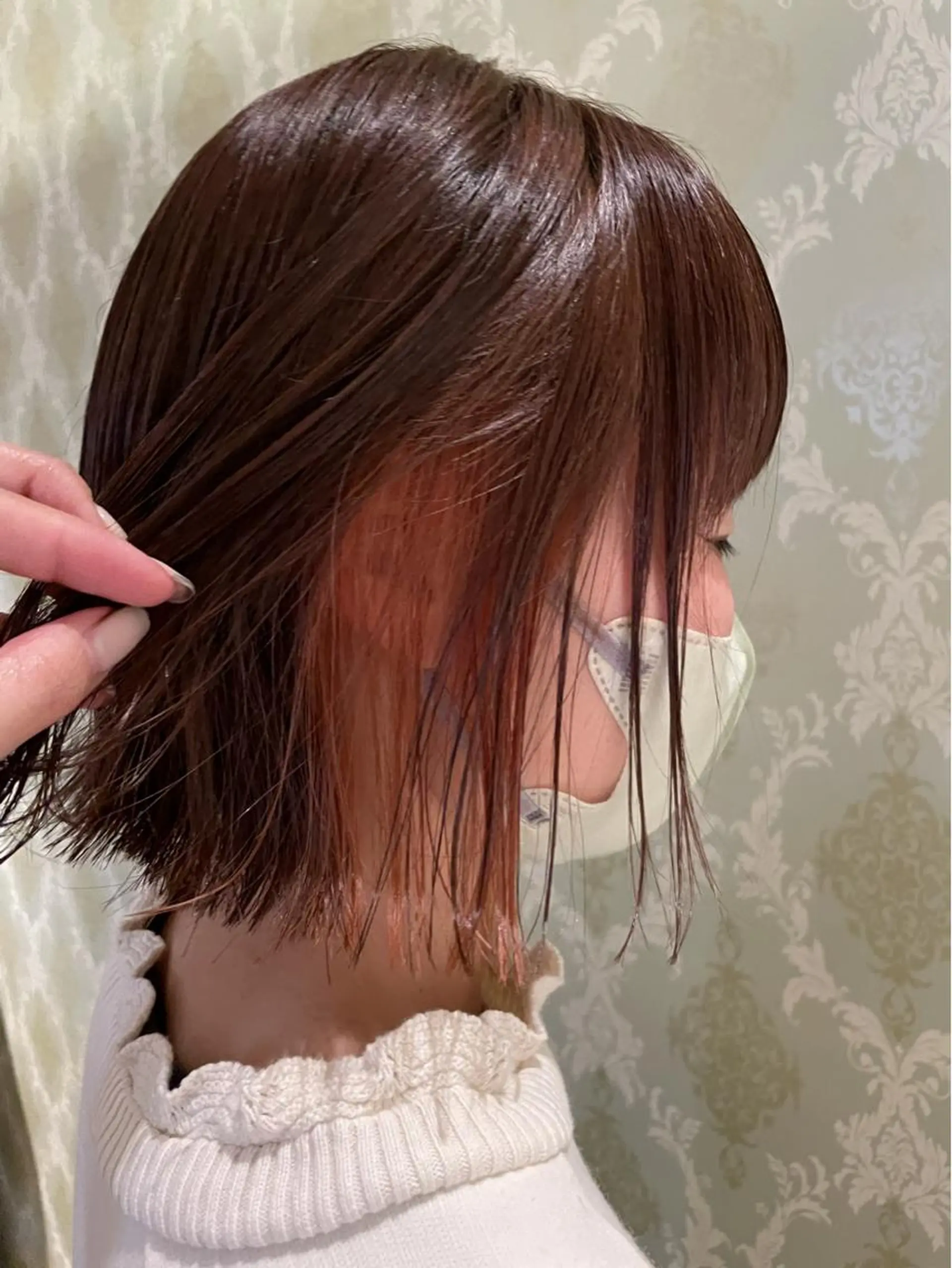 ショート カラー オレンジ EARTH中島 秋桜久のヘアスタイル