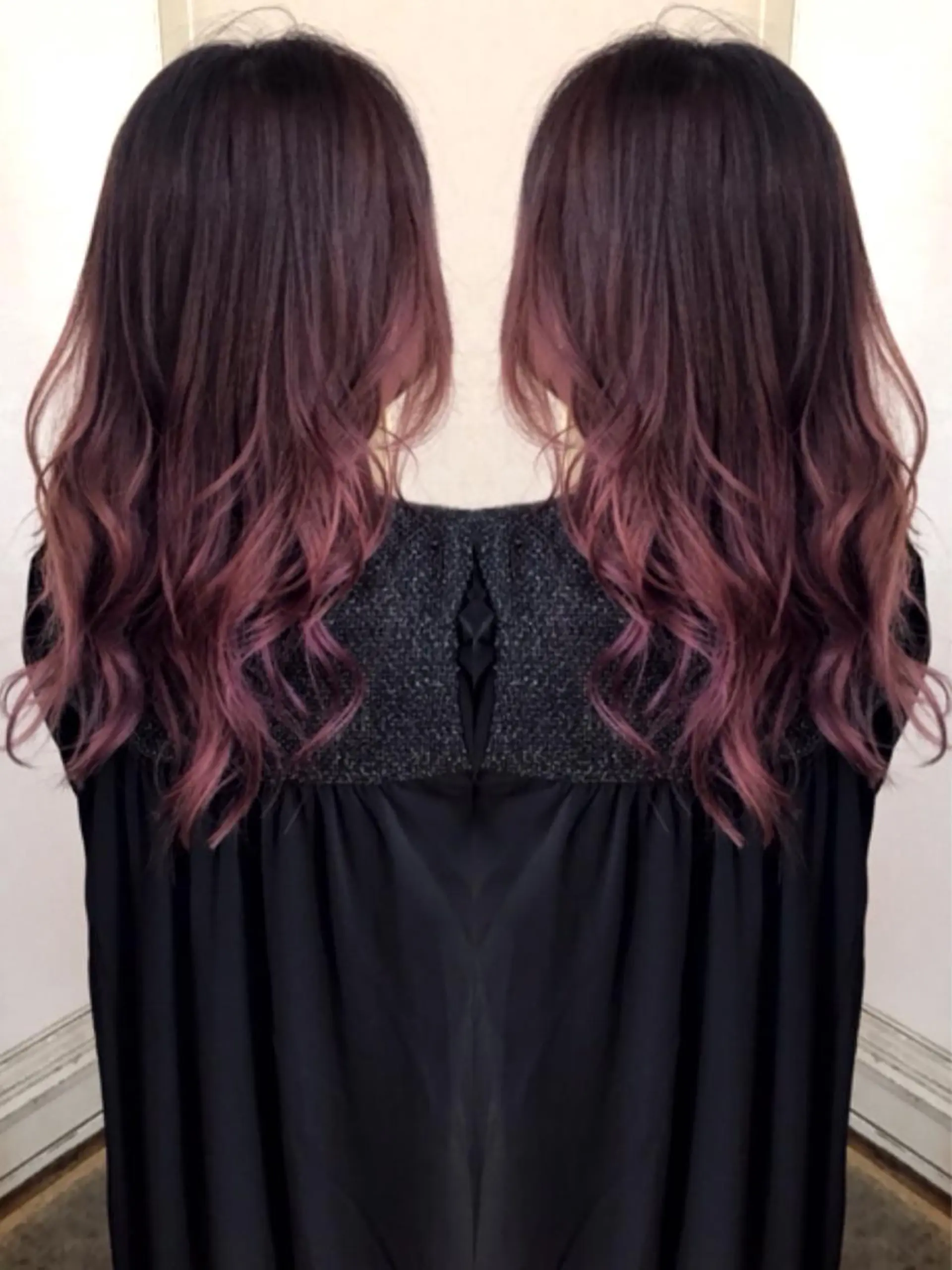 ロング カラー パーマ グラデーションカラー ピンクカラー ヘアカラー トリートメント BOB所属・三輪 太一のヘアスタイル