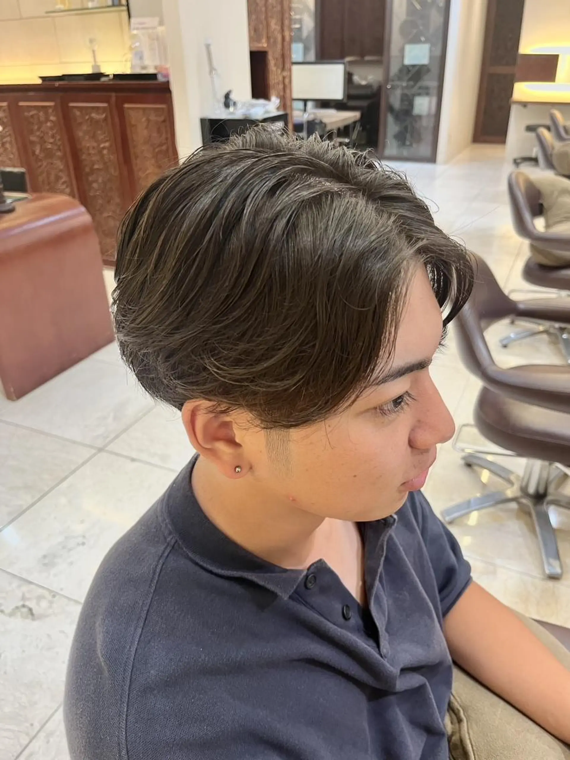 メンズ カット 髪質改善　ブリーチ ｆｉｔｉ横須賀中央のヘアスタイル