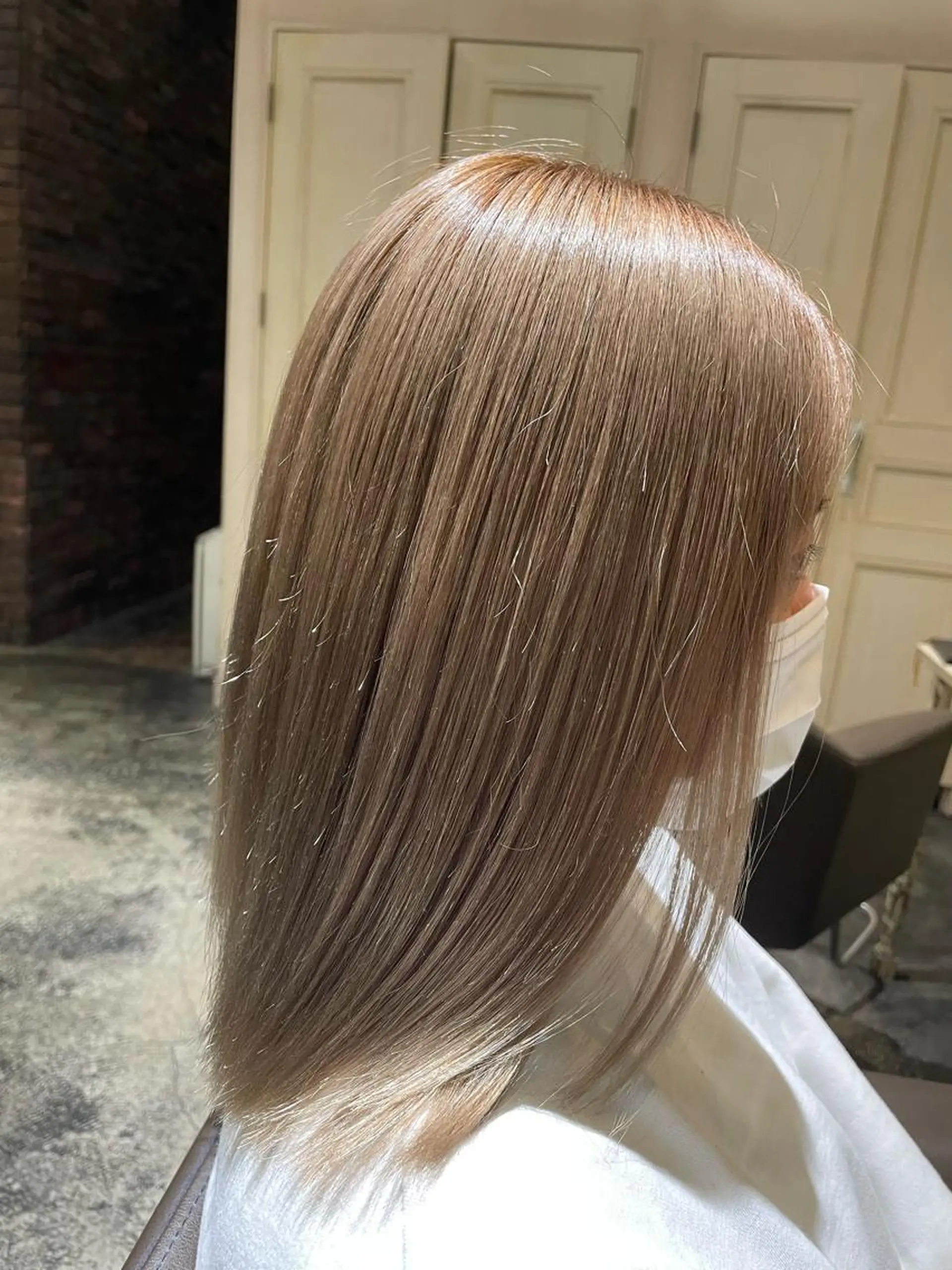 ミディアム ヘアカラー トリートメント 高見澤 優のヘアスタイル