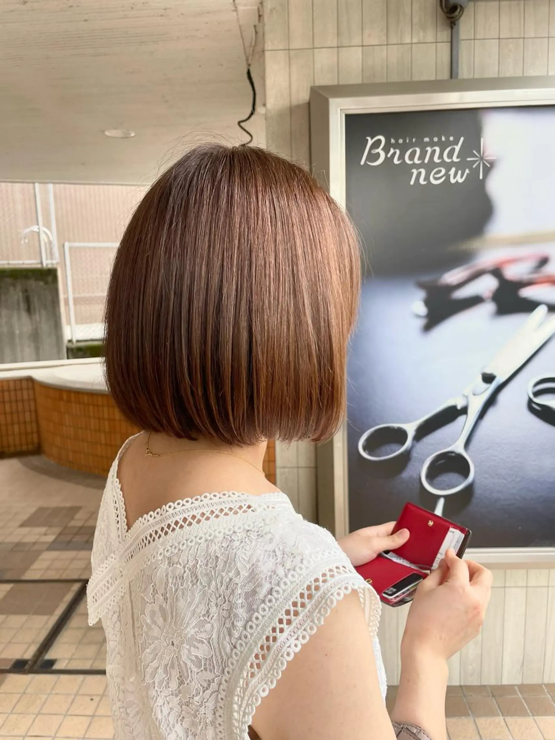 ショート カラー ハイライトカラー イルミナカラー ハイライト 縮毛矯正 カット ヘアカラー 本店店長☆ 前原海翔のヘアスタイル