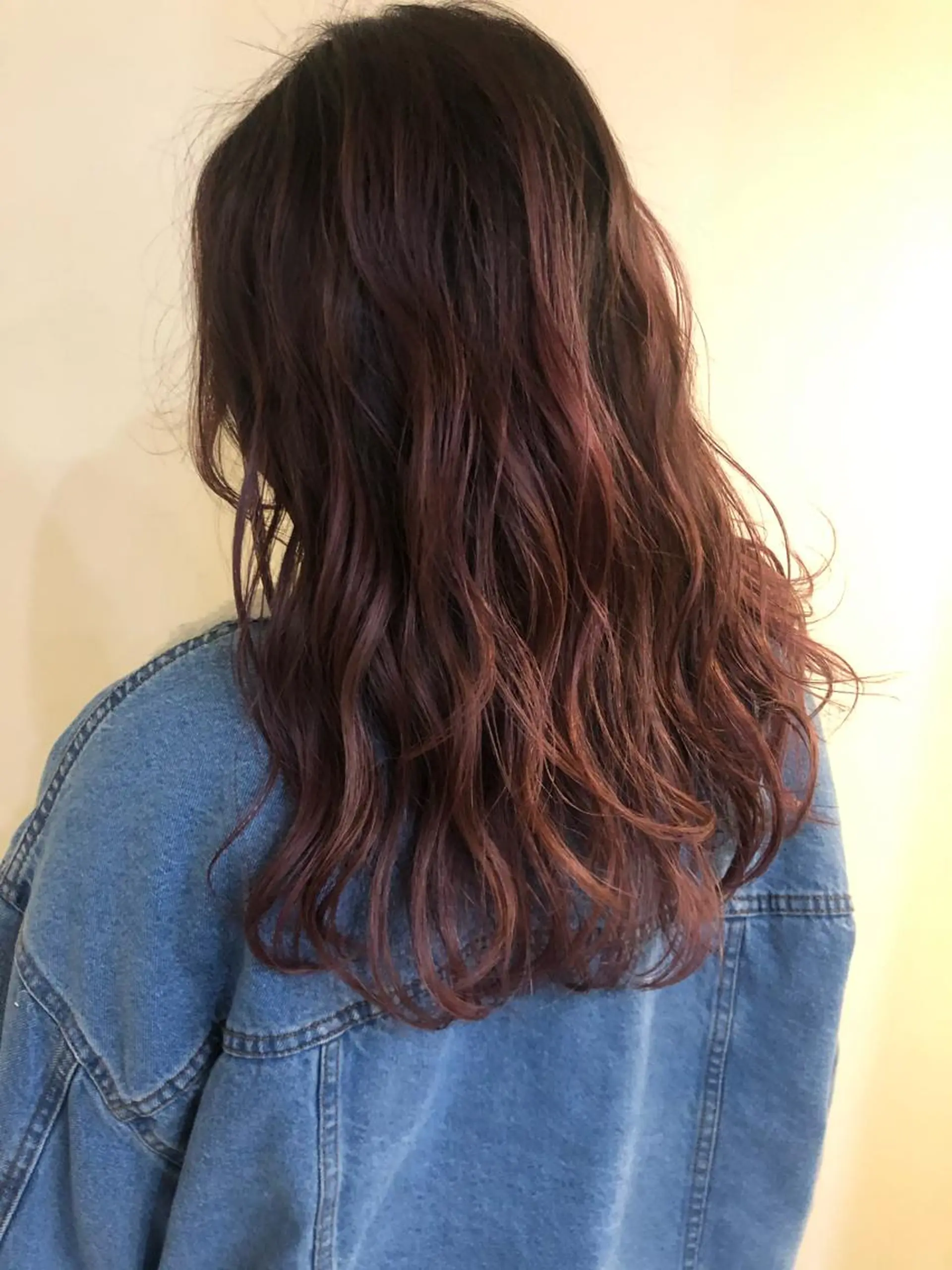 ロング カラー アッシュ ピンクカラー 韓国レイヤー髪質改善 💫Tomoya💫のヘアスタイル