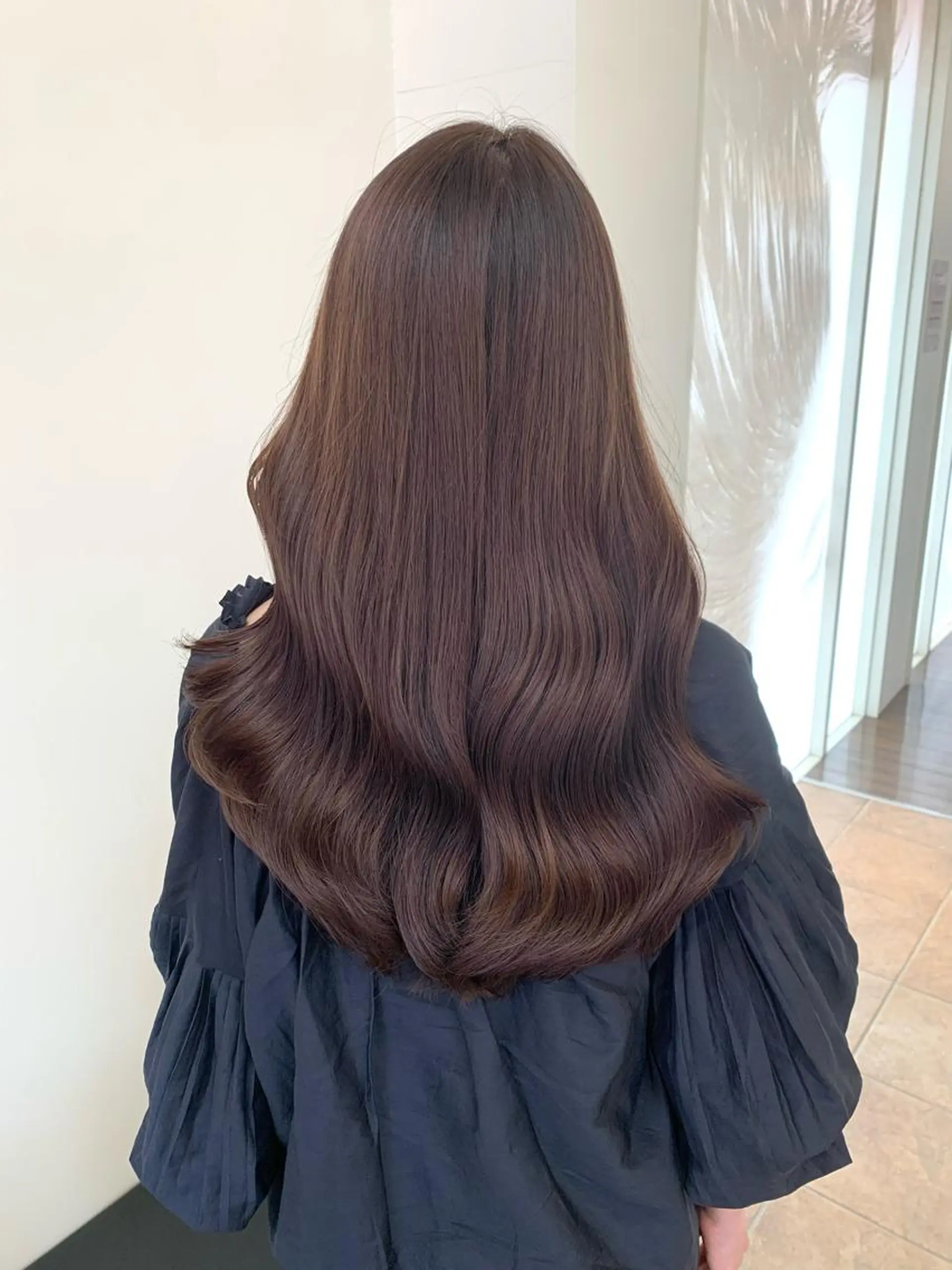 ロング チョコレートブラウン ヨシンモリ 韓国風ヘア 韓国ヘア/レイヤー /大嶽佑馬のヘアスタイル