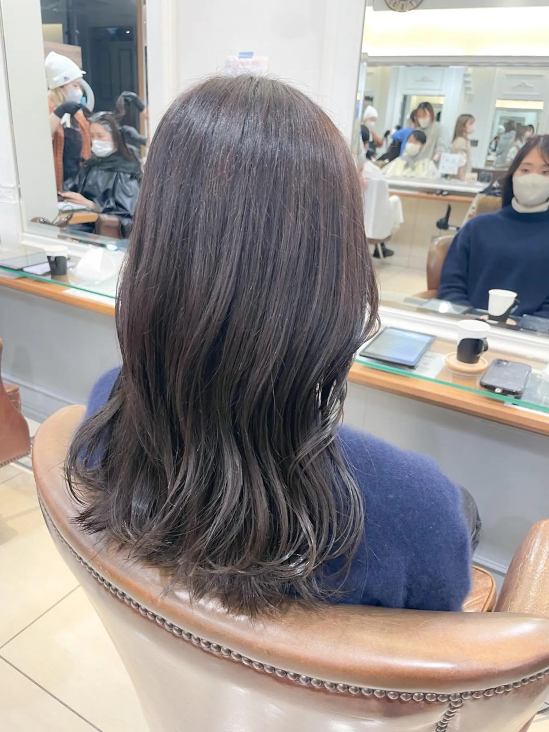 セミロング カラー グレージュ カット ヘアカラー ✨カラー支持No.1 🧸ワキ カナコ🧸のヘアスタイル