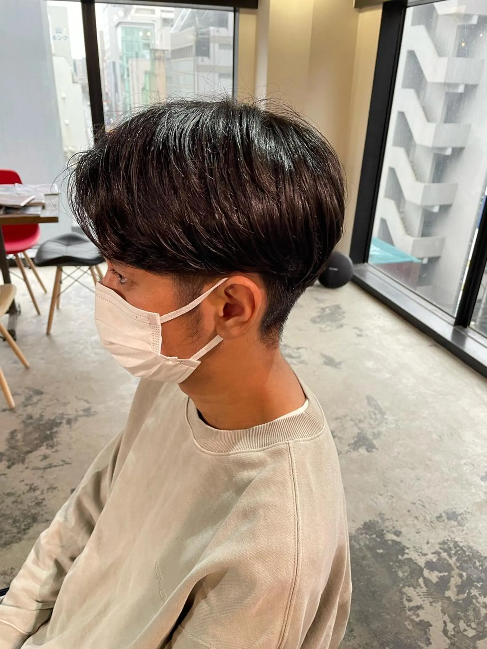 パーマ メンズ La fith hair ray 札幌店所属・顔まわり/W カラー/リョウのヘアスタイル