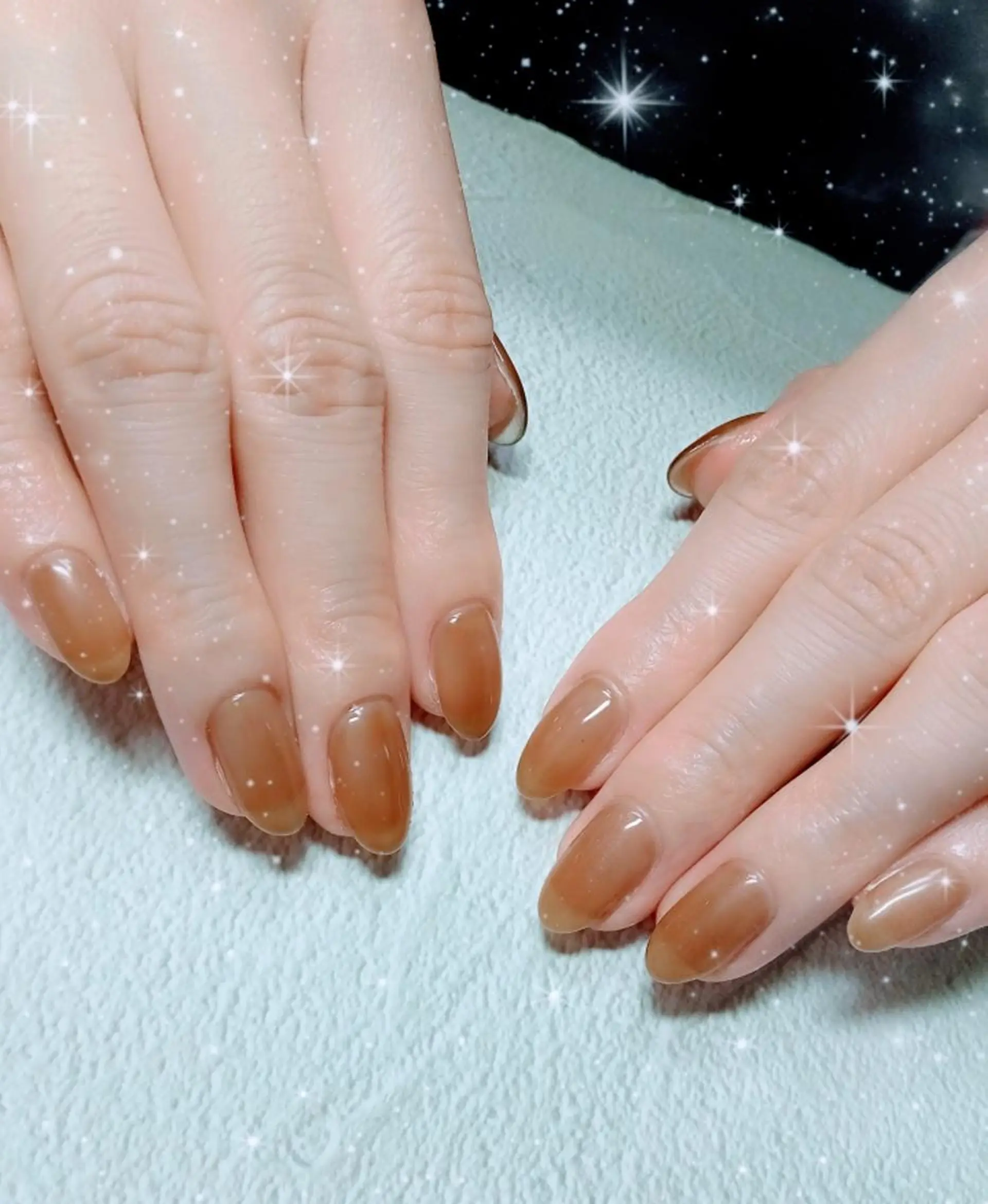 ネイル フレンチネイル ハート キラキラネイル 韓国ネイル マグネットネイル flure de neige yukiのネイルデザイン