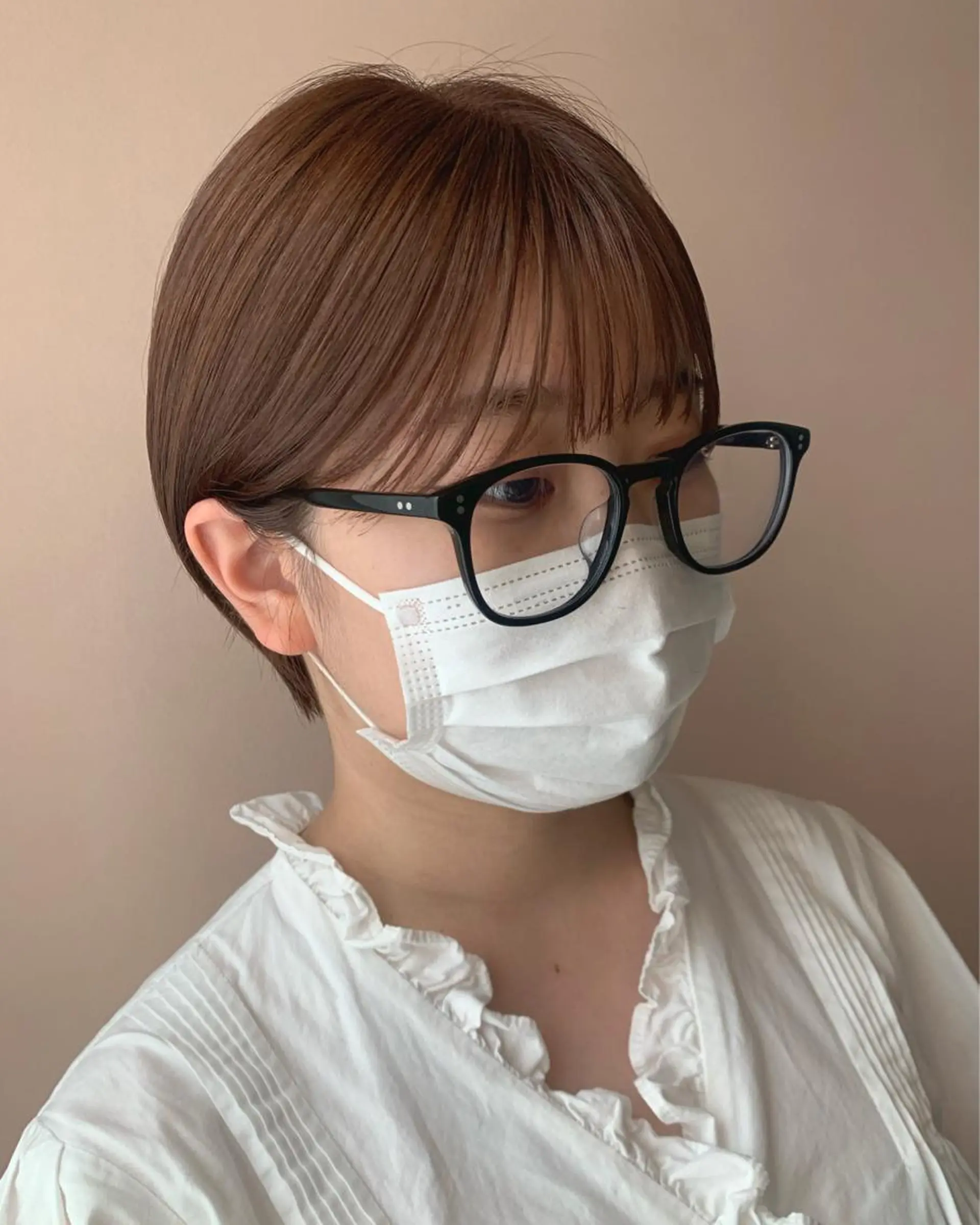 ショート カラー ショートボブ 丸みショート ボブ ショートヘア カット ヘアカラー トリートメント hub hair レイヤー/透明感のヘアスタイル