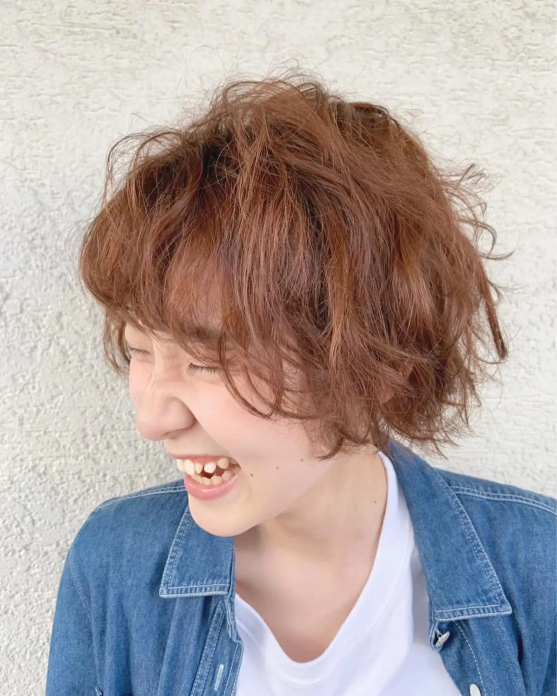 ショート パーマ カット パーマ ヘッドスパ アブアイ所属・艶髪・酸性ストレート フリツのヘアスタイル