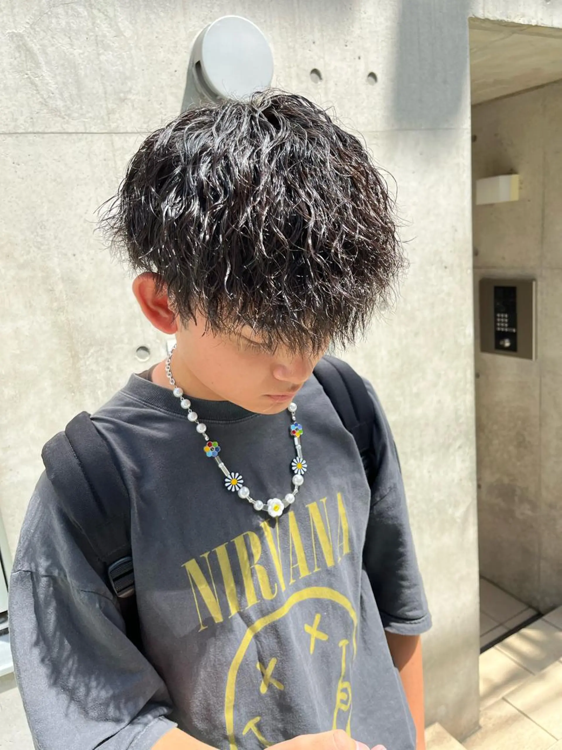 ショート パーマ ヘアアレンジ メンズ マッシュ メンズパーマ メンズツイストパーマ ツイストパーマ カット パーマ メンズパーマの達人 🌟川内絵人のヘアスタイル