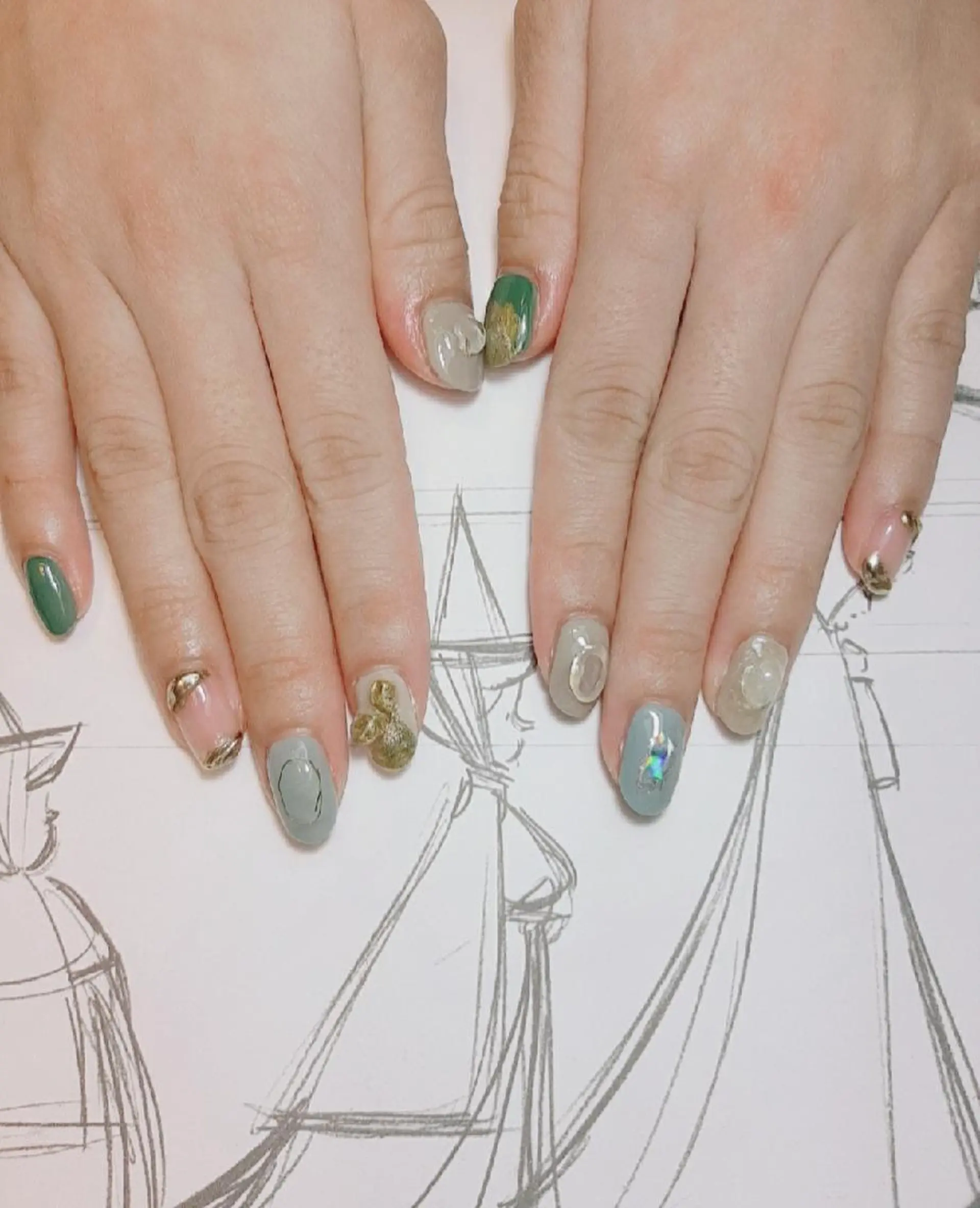 ネイル ニュアンスネイル owlnail /持込みデザイン専門のネイルデザイン