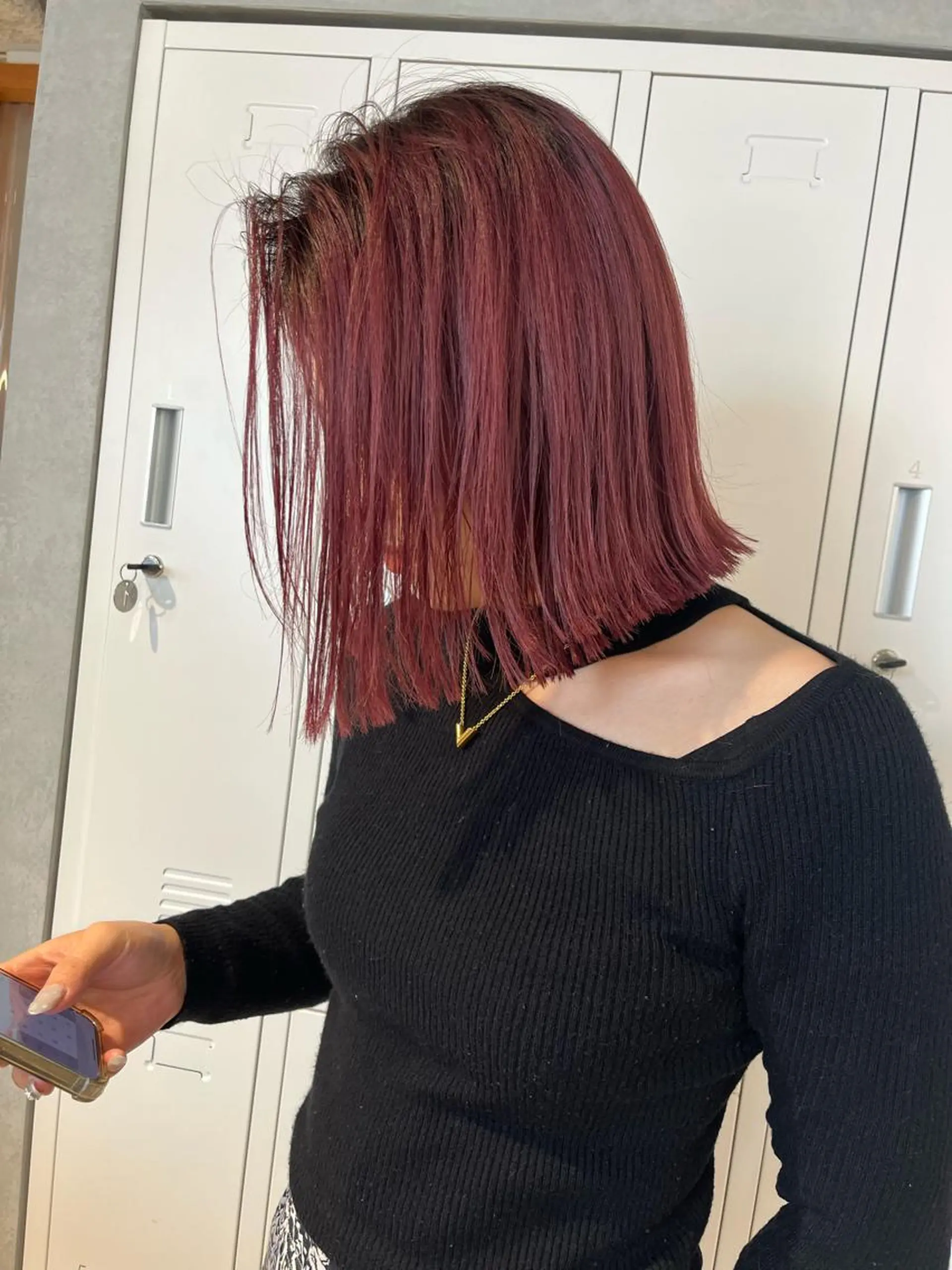 ミディアム カラー ピンクカラー ヘアカラー トリートメント 【代表】 辻龍樹のヘアスタイル