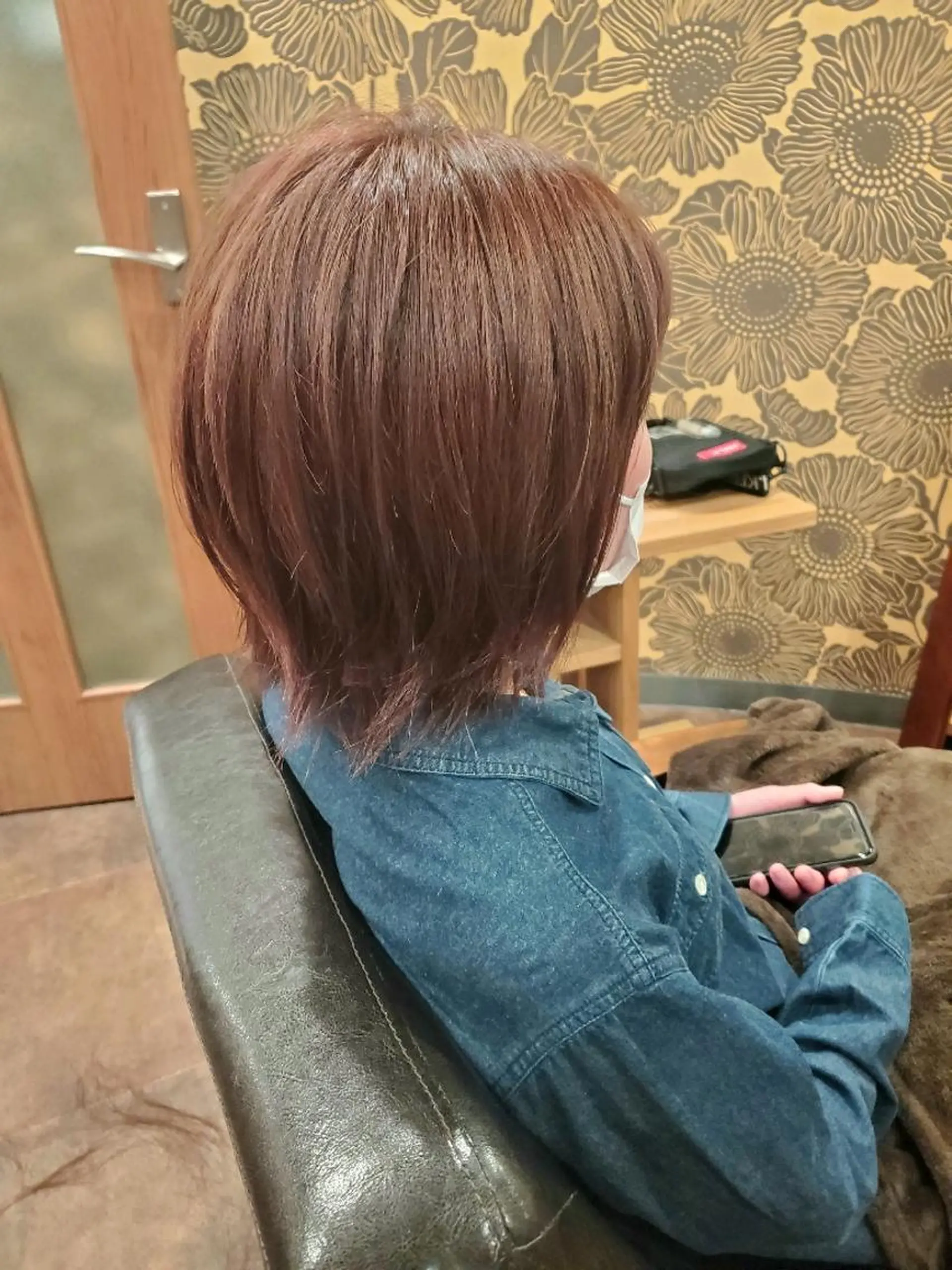 ミディアム カラー ブラウンカラー ピンクカラー ピンクブラウン 卒業式のヘアスタイル 北九州美容室 🕊️わかな✂︎のヘアスタイル