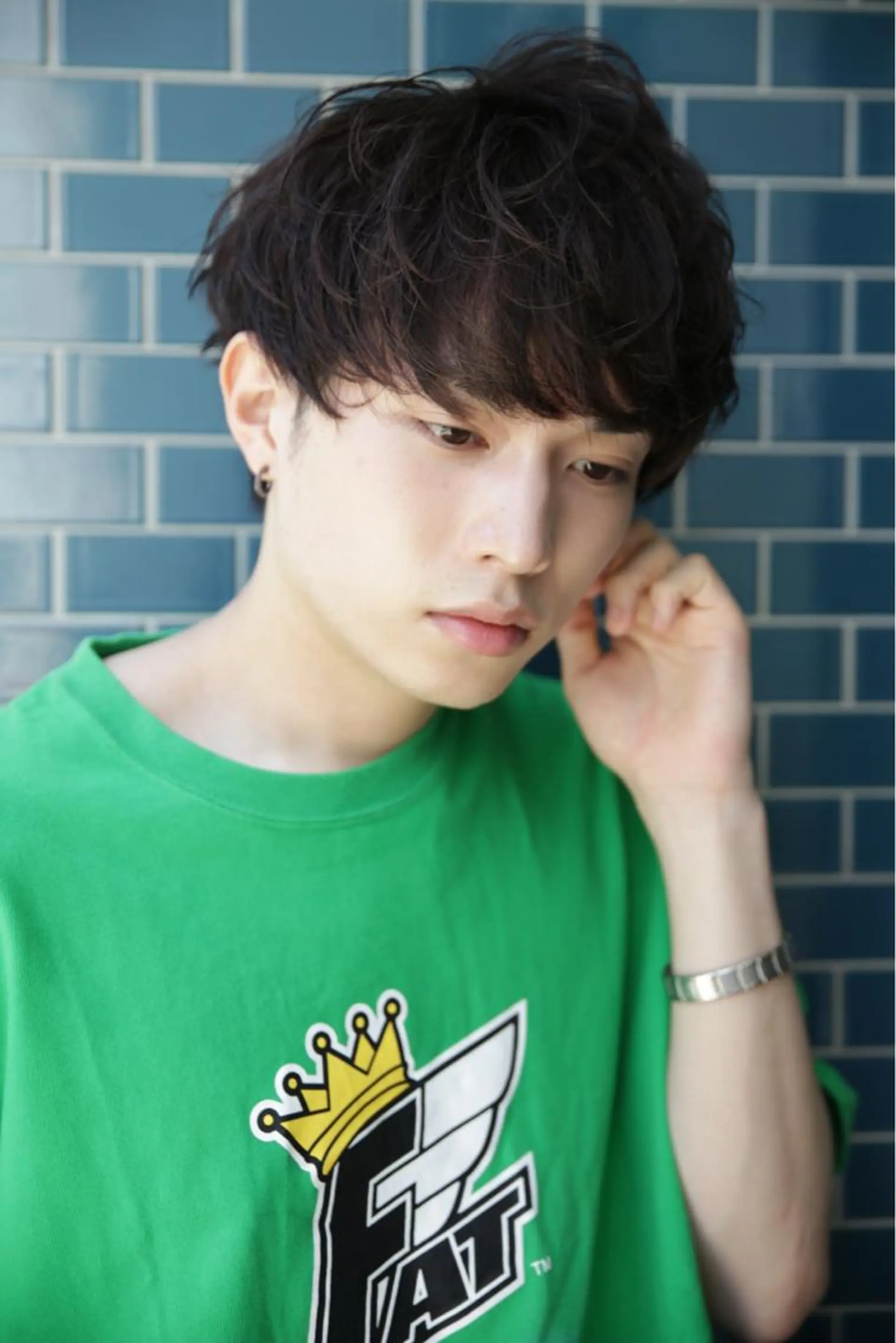 ショート ヘアアレンジ メンズ マッシュ メンズパーマの達人 🌟川内絵人のヘアスタイル