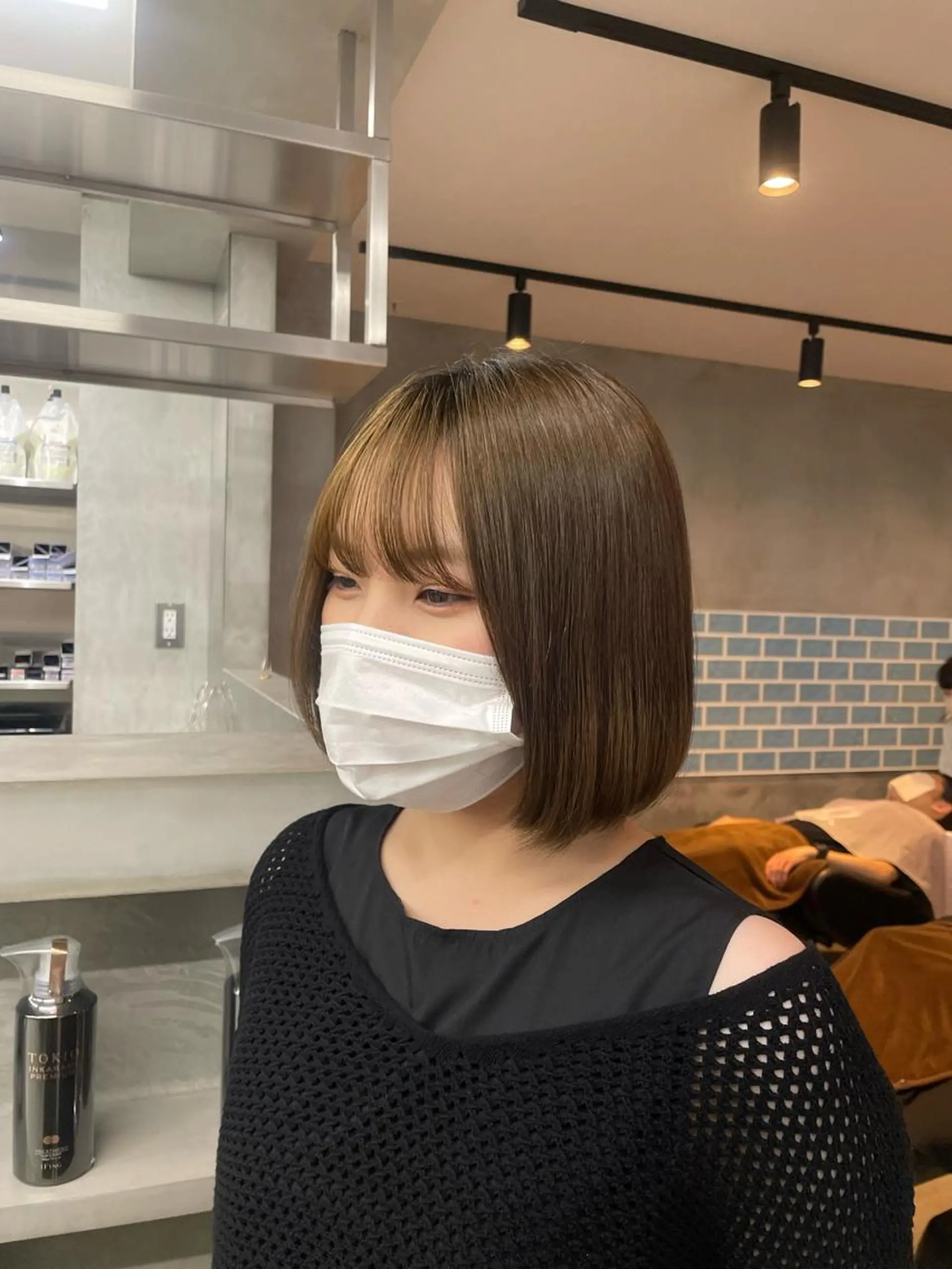 ミディアム ミディアムパーマ トリートメント 🫧ほのか /透明感カラー🫧のヘアスタイル