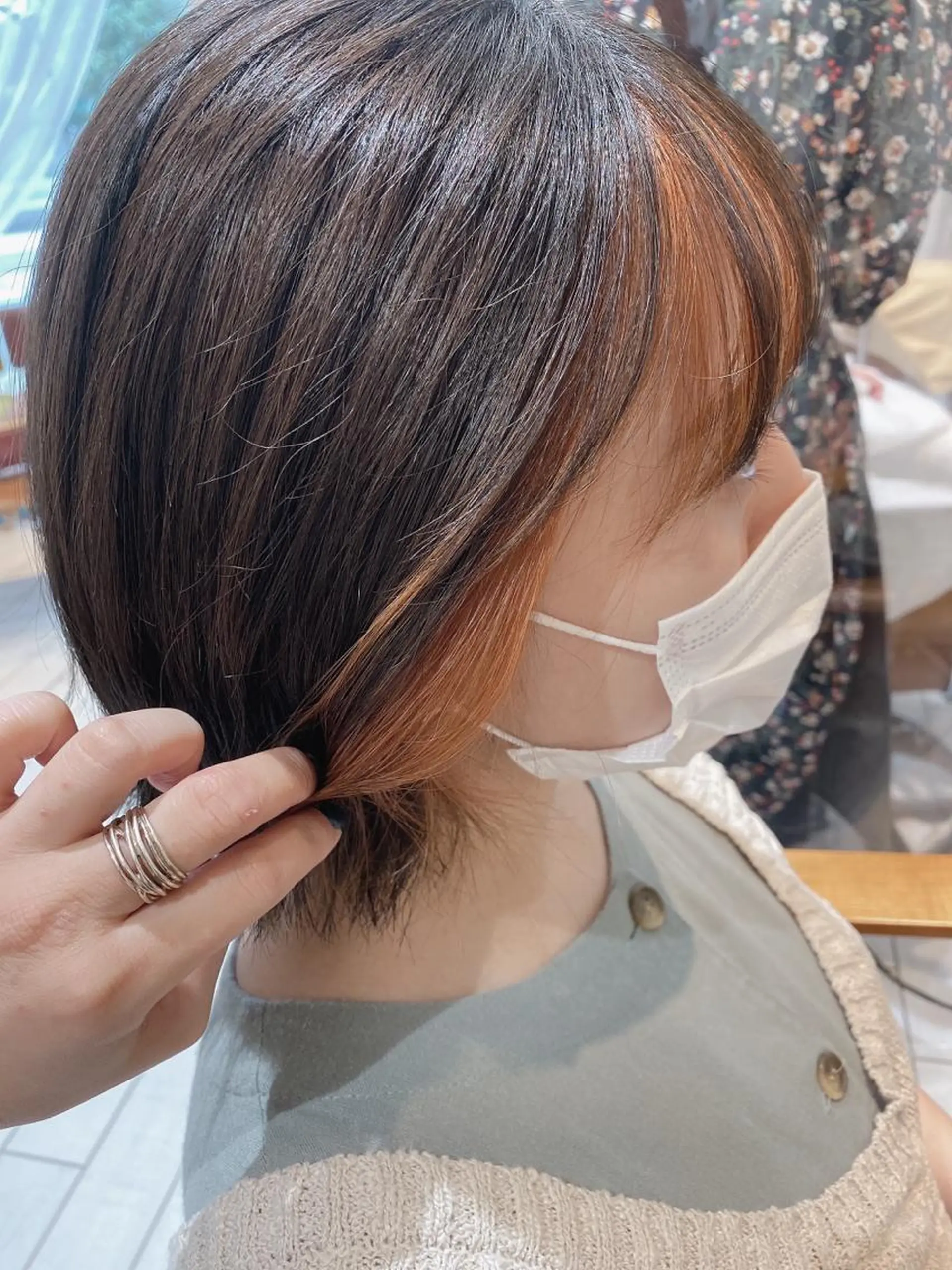 ミディアム カラー ミストバング  フェイスフレーミング ✳︎SERA✳︎ 平日のみご案内のマツエク・マツパデザイン