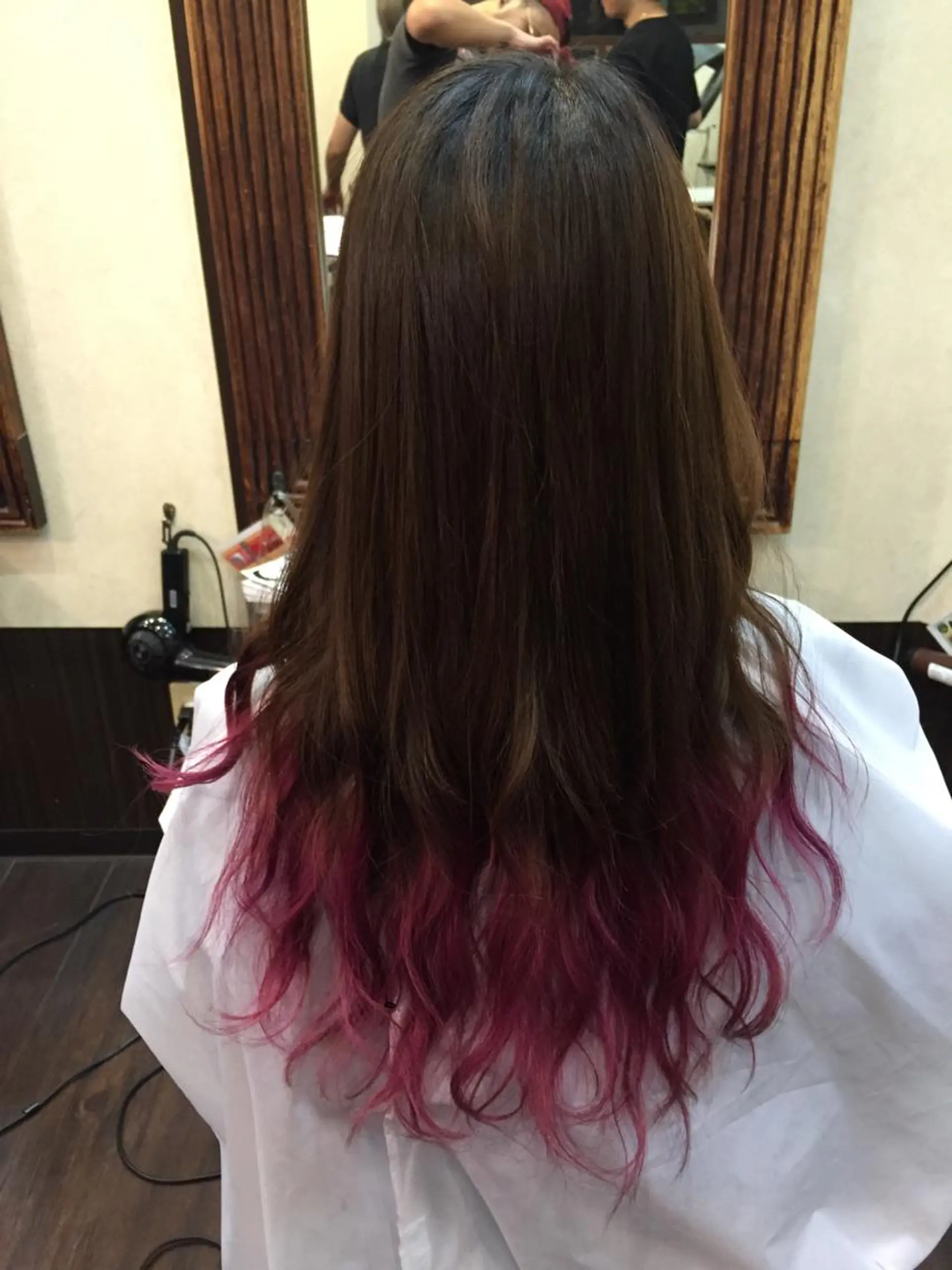 ロング カラー グラデーションカラー ピンクカラー ていねい技術No.1 🌈諏訪 健太のヘアスタイル