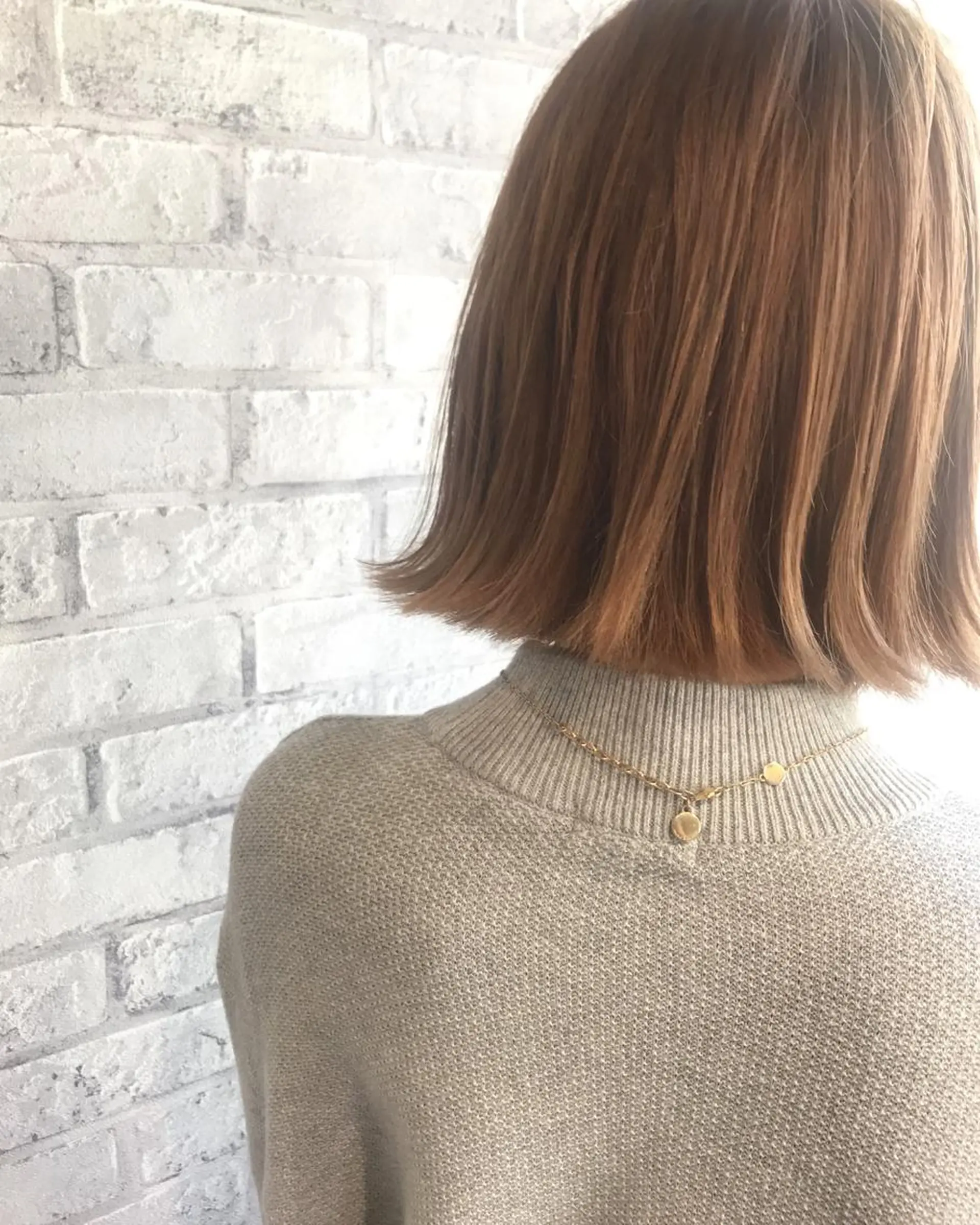 ショート カラー ヘアアレンジ 切りっぱなしボブ ベージュカラー ブリーチ ダブルカラー ボブ 心斎橋/縮毛矯正/ 髪質改善　吉見勇亮のヘアスタイル