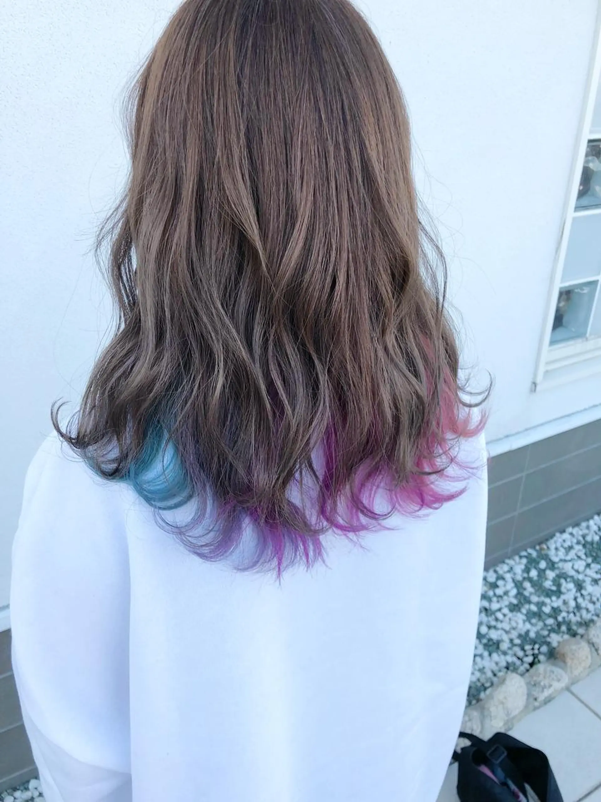 セミロング カット ヘアカラー トリートメント 具志 正太のヘアスタイル